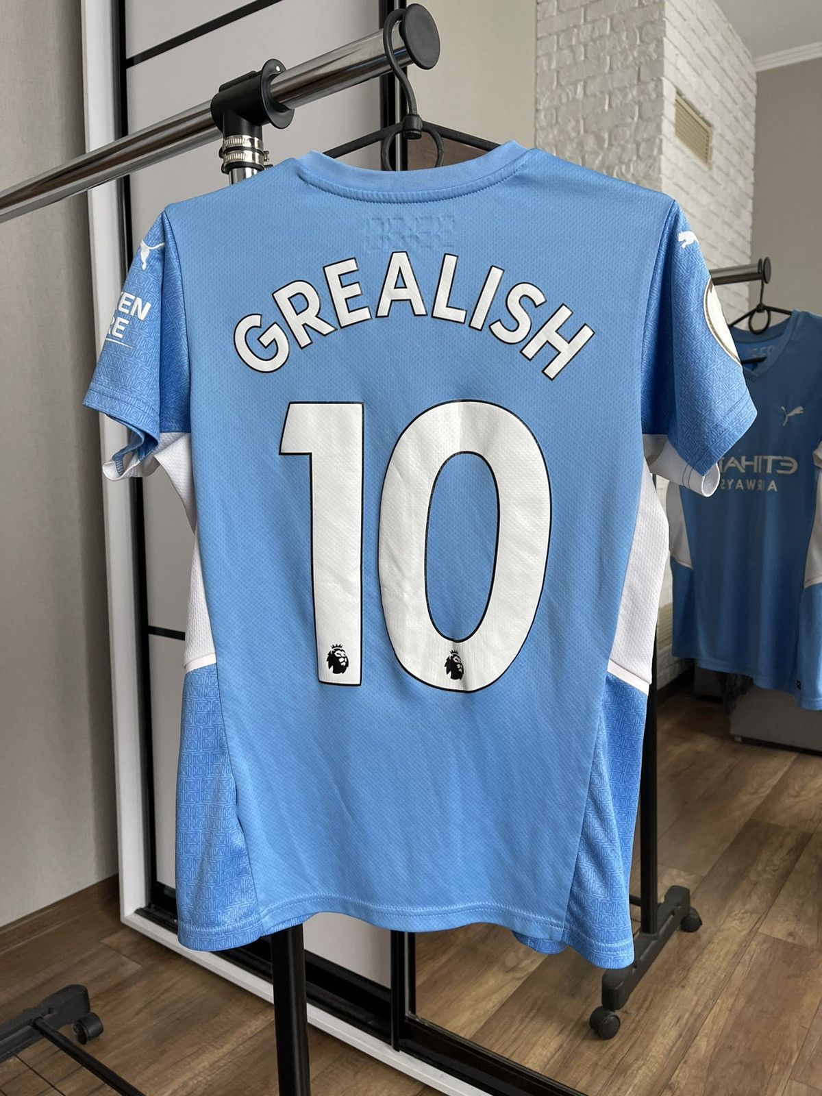 Puma 2021/2022 Puma Manchester City Grealish Soccer Jersey Tee Size US S / EU 44-46 / 1 - 3 Thumbnail
