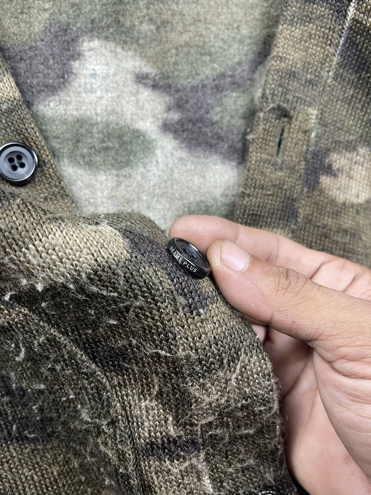 Beams Plus Beams Plus Camouflage Fleece Button Up Jackets Size US M / EU 48-50 / 2 - 12 Thumbnail