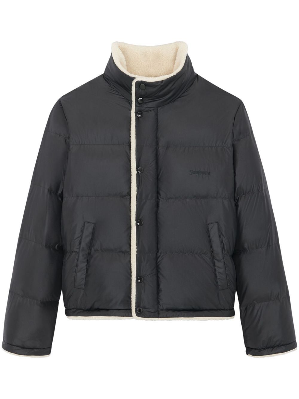 Saint Laurent Paris NYLON SHEARLING DOWN JACKET Size US S / EU 44-46 / 1 - 1 Thumbnail