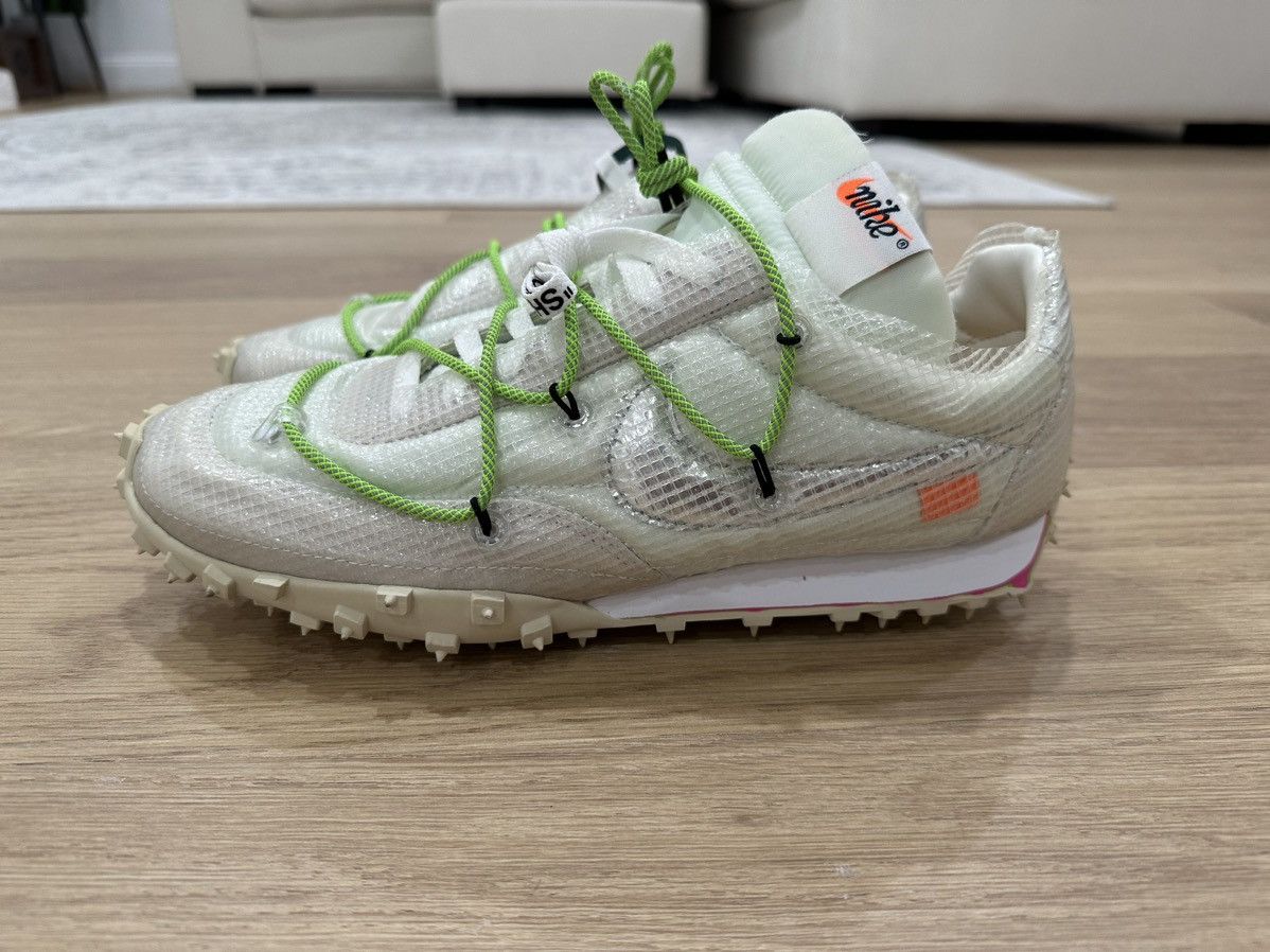 Nike × Off-White Men’s Nike x Off-White Waffle Racer ‘Electric Green’ Size US 11.5 / EU 44-45 - 3 Thumbnail