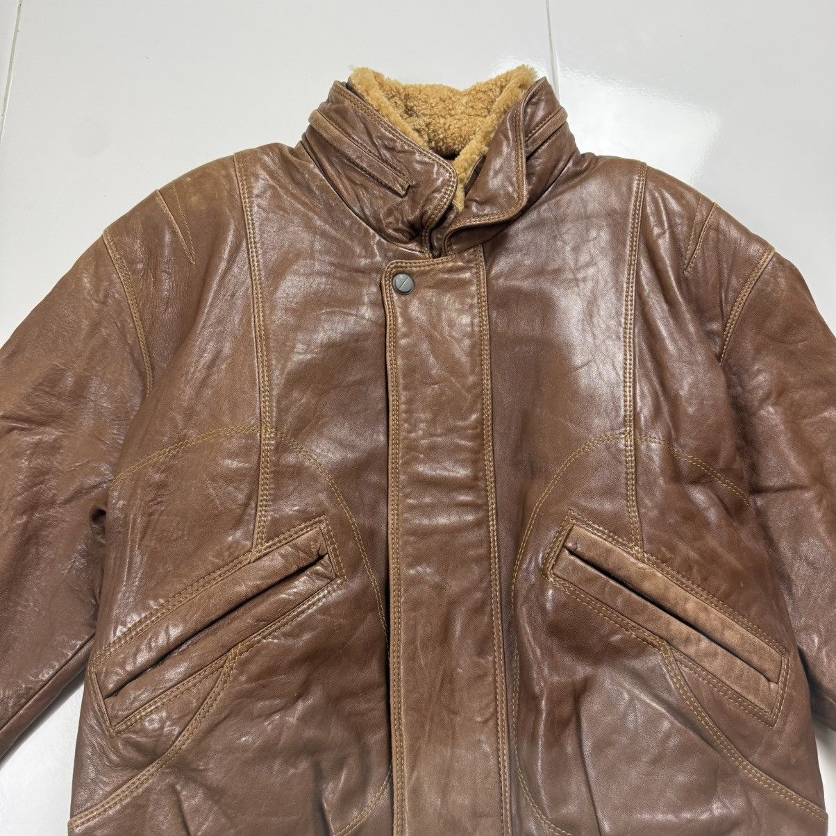 Vera Pelle Vintage Vera Pelle Made in Italy Leather Jacket Size US M / EU 48-50 / 2 - 5 Thumbnail