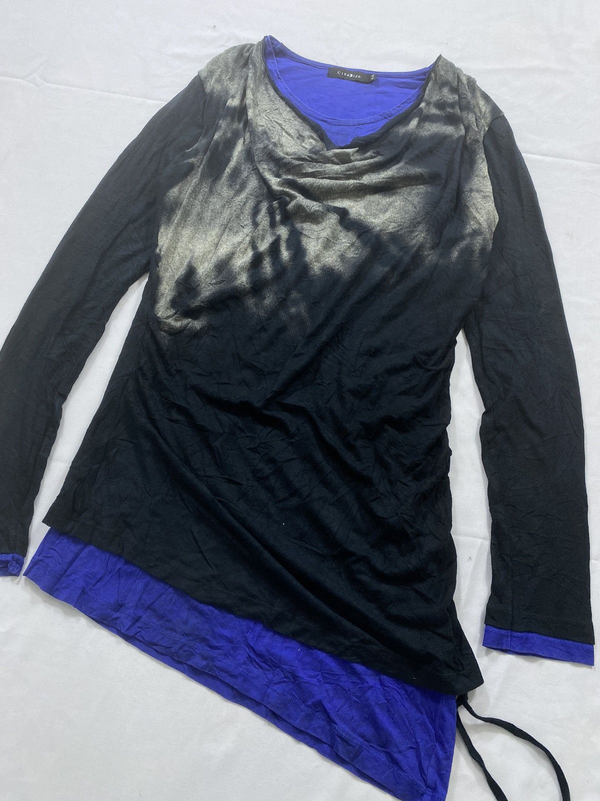 20471120 Gothic civarize Double Layer Long Sleeve Abstrak Lgb style Size US M / EU 48-50 / 2 - 3 Thumbnail