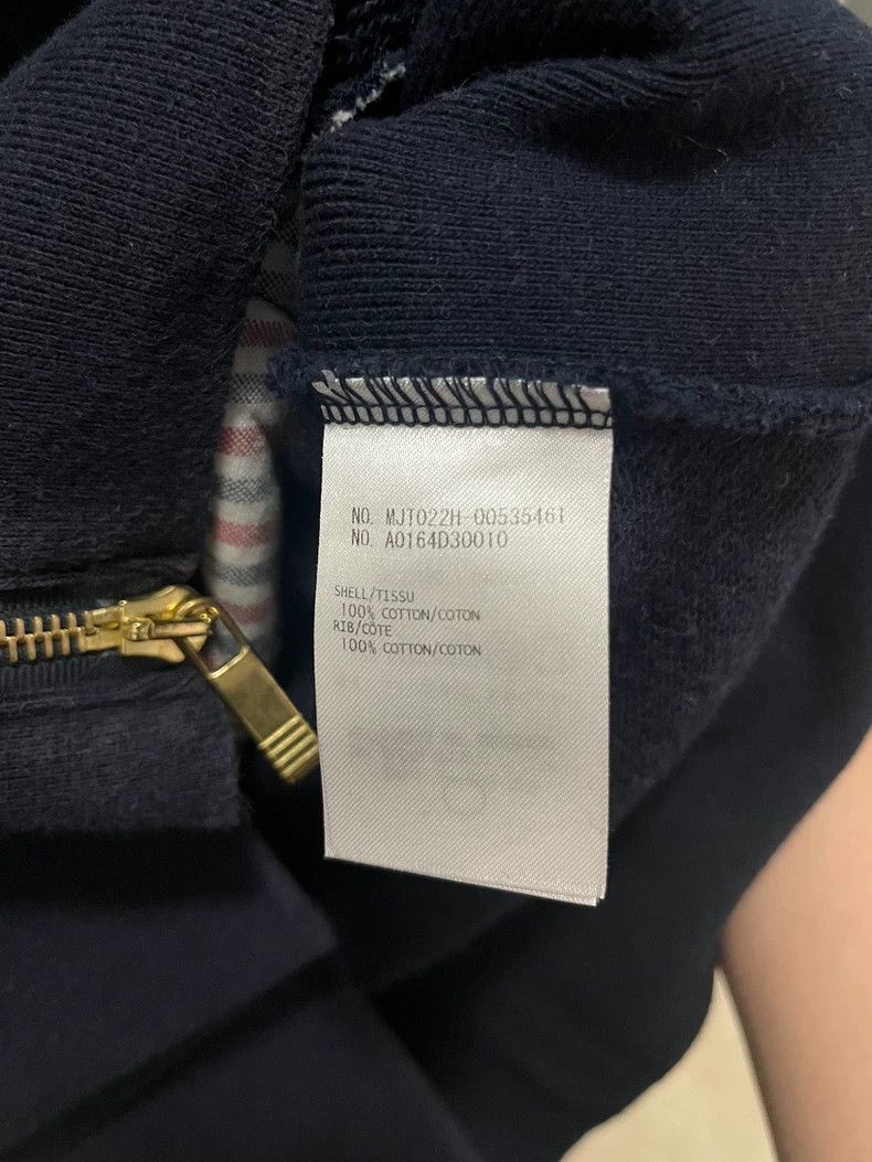 Thom Browne Thom BrowneClassic four-stripe blue hooded jacket 2503-Next Size US XS / EU 42 / 0 - 5 Thumbnail