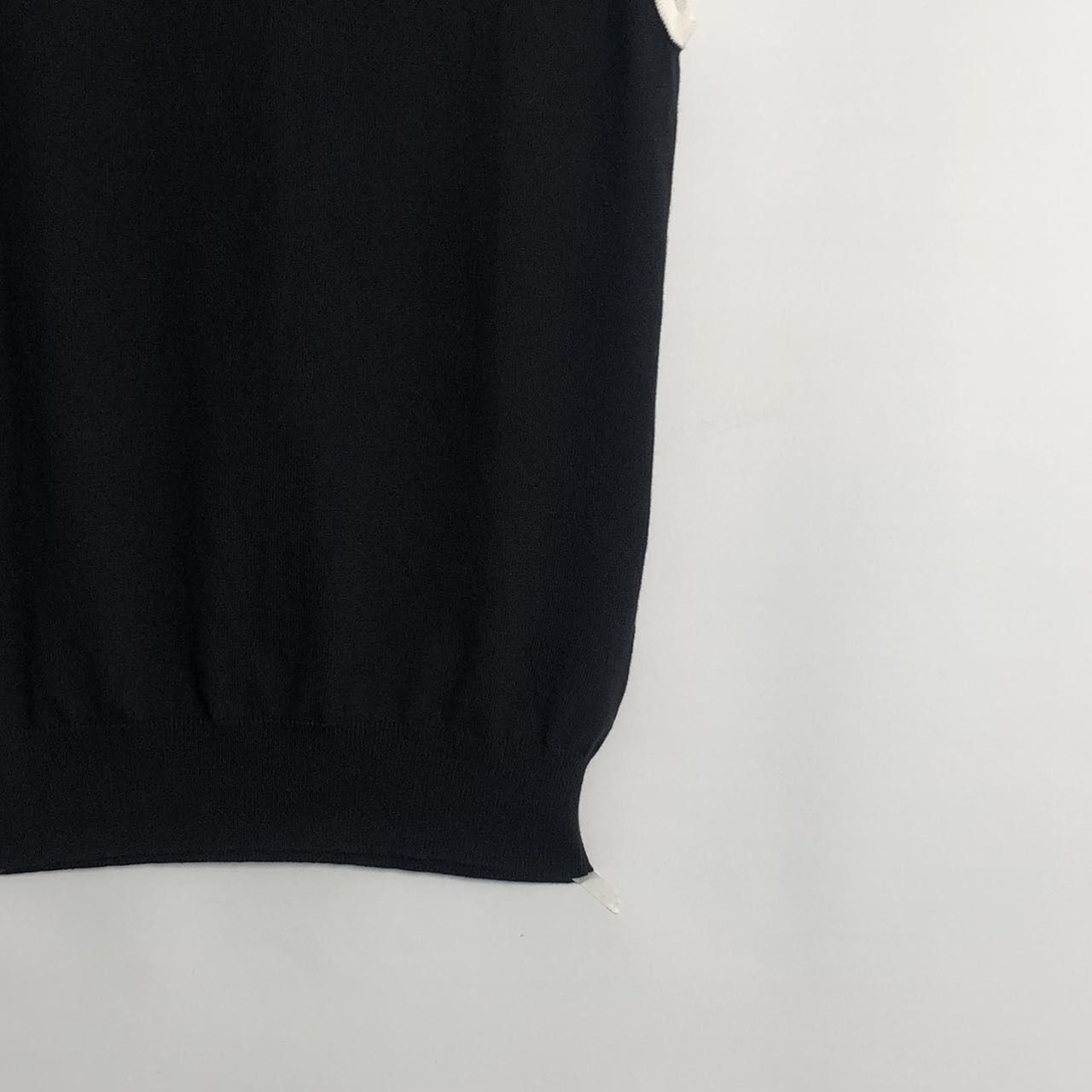 Yves Saint Laurent Saint Laurent Contrast Sleeveless Knit Polo Tank Top K26WX Size M / US 6-8 / IT 42-44 - 4 Thumbnail