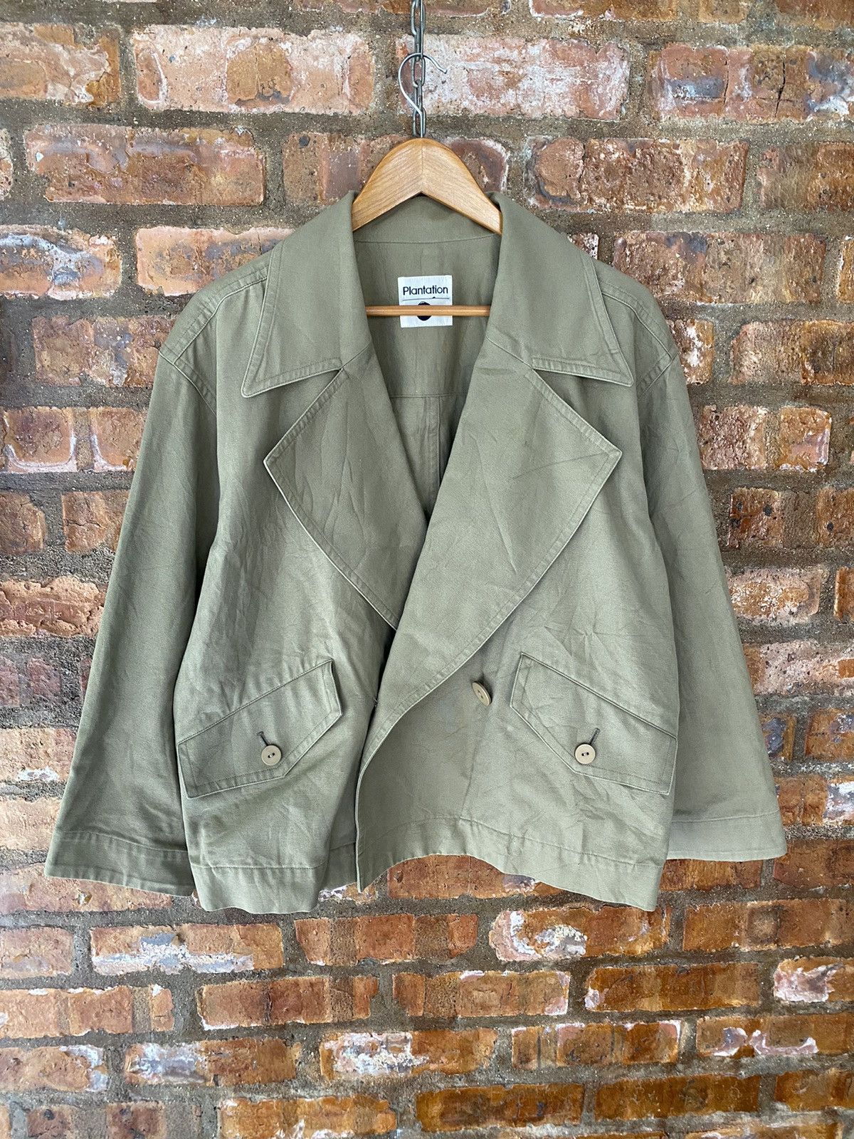 Issey Miyake 80s ISSEY MIYAKE Plantation Double collar oversized military Size US M / EU 48-50 / 2 - 3 Thumbnail
