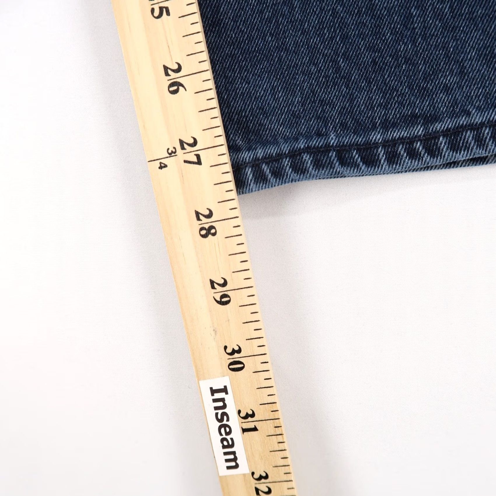 Madewell Madewell Jeans Womens 24 Blue The Dadjean High Rise Straight Leg Stretch Denim Size 42" / US 20 - 6 Thumbnail