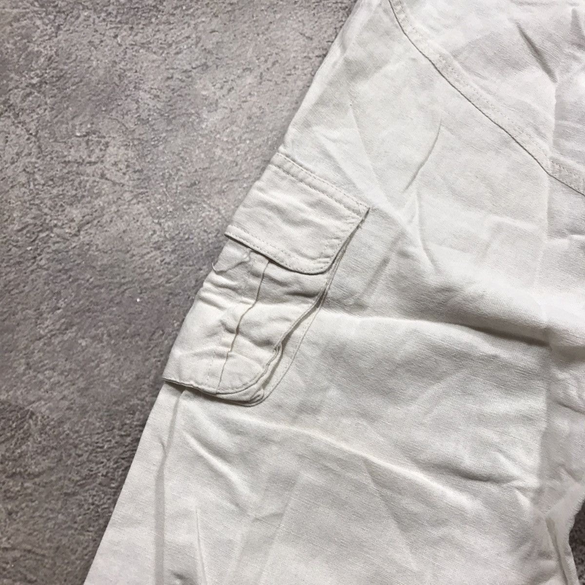 Vintage Vintage 90s Baggy Cargo Pants Distressed Parachute Grunge 29 Size 29" - 3 Thumbnail