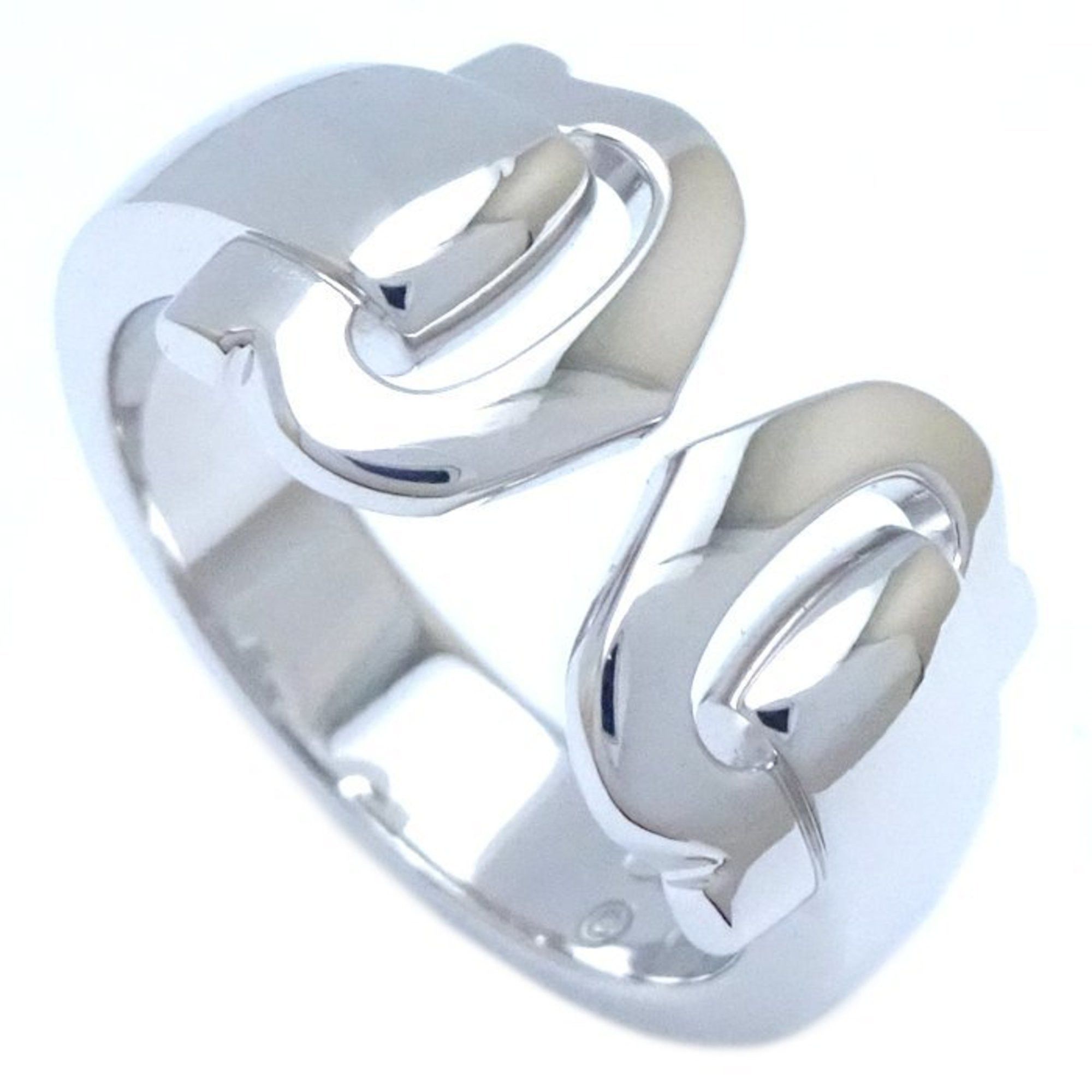 image of Cartier 2C Boucluse Ring 51 K18Wg White Gold 291471, Women's