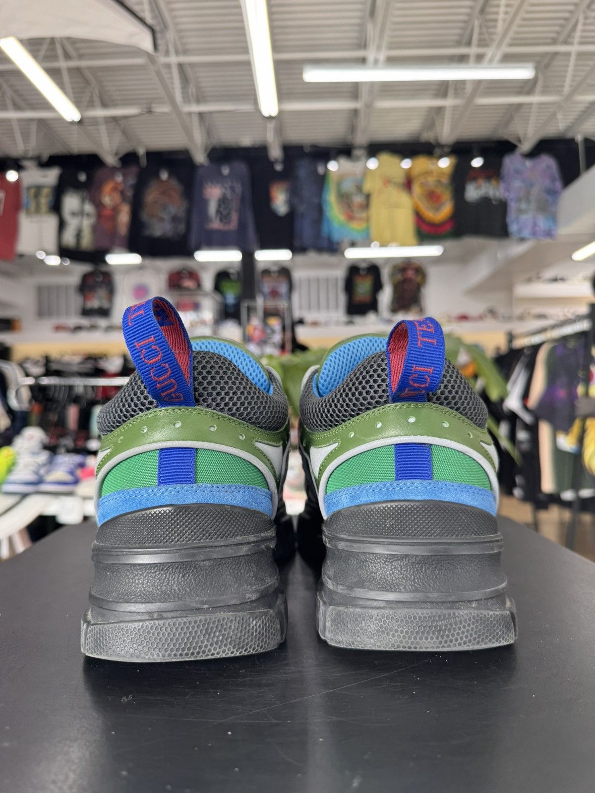Gucci Gucci Flashtrek Green Blue Size 6.5 (2023) Size US 6.5 / EU 39-40 - 5 Thumbnail