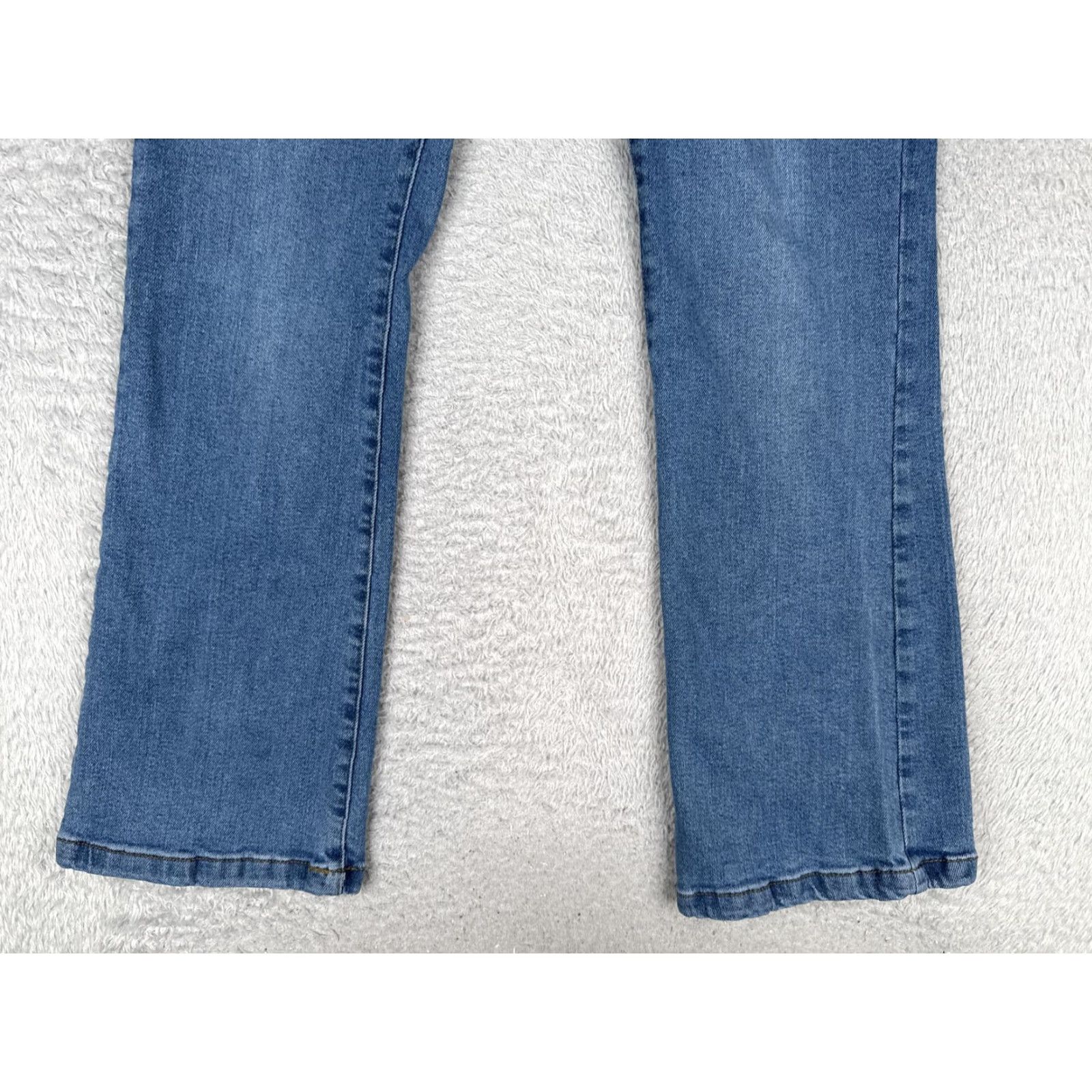 Vintage Kensie Women Jeans Straight 12 Blue Medium Wash Mid Rise 31x31 Cotton Blend Denim Pants Size 34" / US 12 / IT 48 - 2 Thumbnail