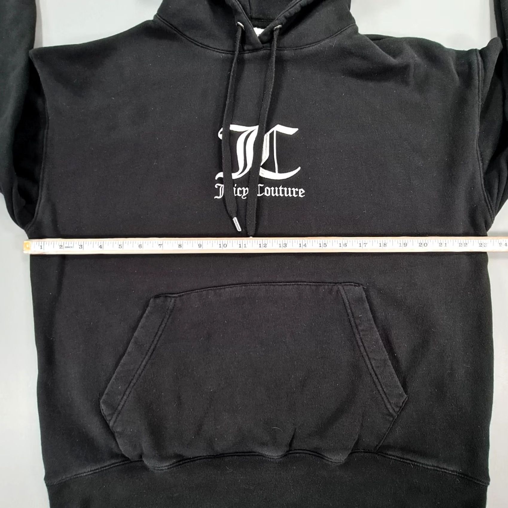 Juicy Couture Juicy Couture Womens Fleece Tracksuit Set - Medium Black Casual Activewear Size M / US 6-8 / IT 42-44 - 6 Thumbnail