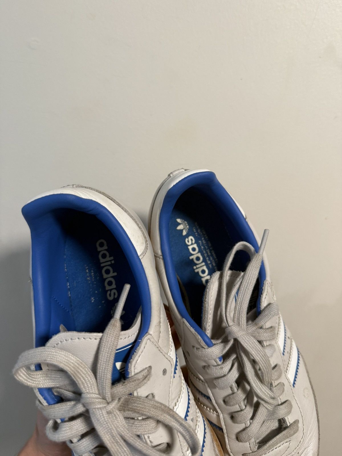 Adidas Adidas Samba Blue/Grey Leather Size US 8 / EU 41 - 6 Thumbnail
