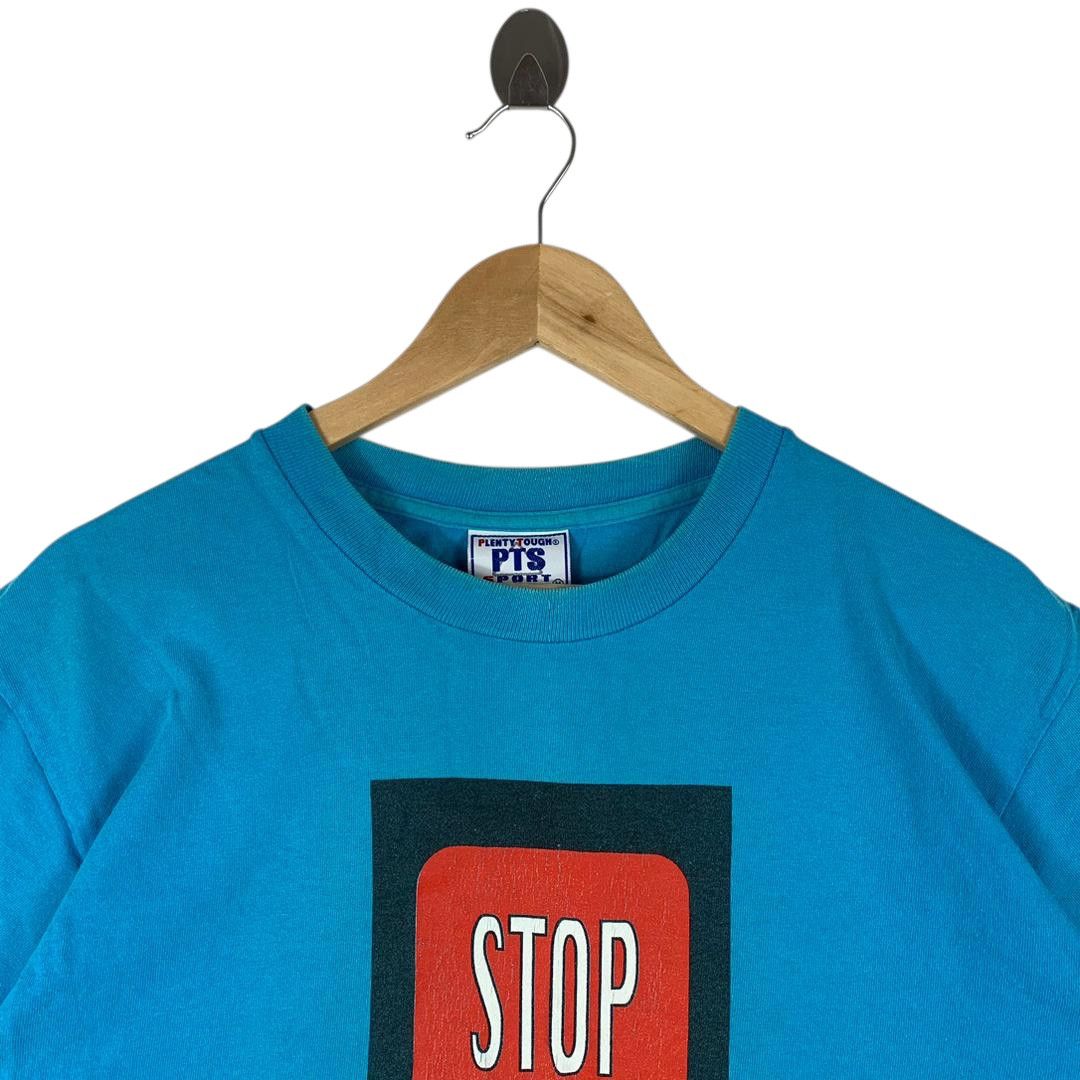Other Vintage 90s Plenty Tough Sport PTS Tee Shirt Size US M / EU 48-50 / 2 - 2 Thumbnail