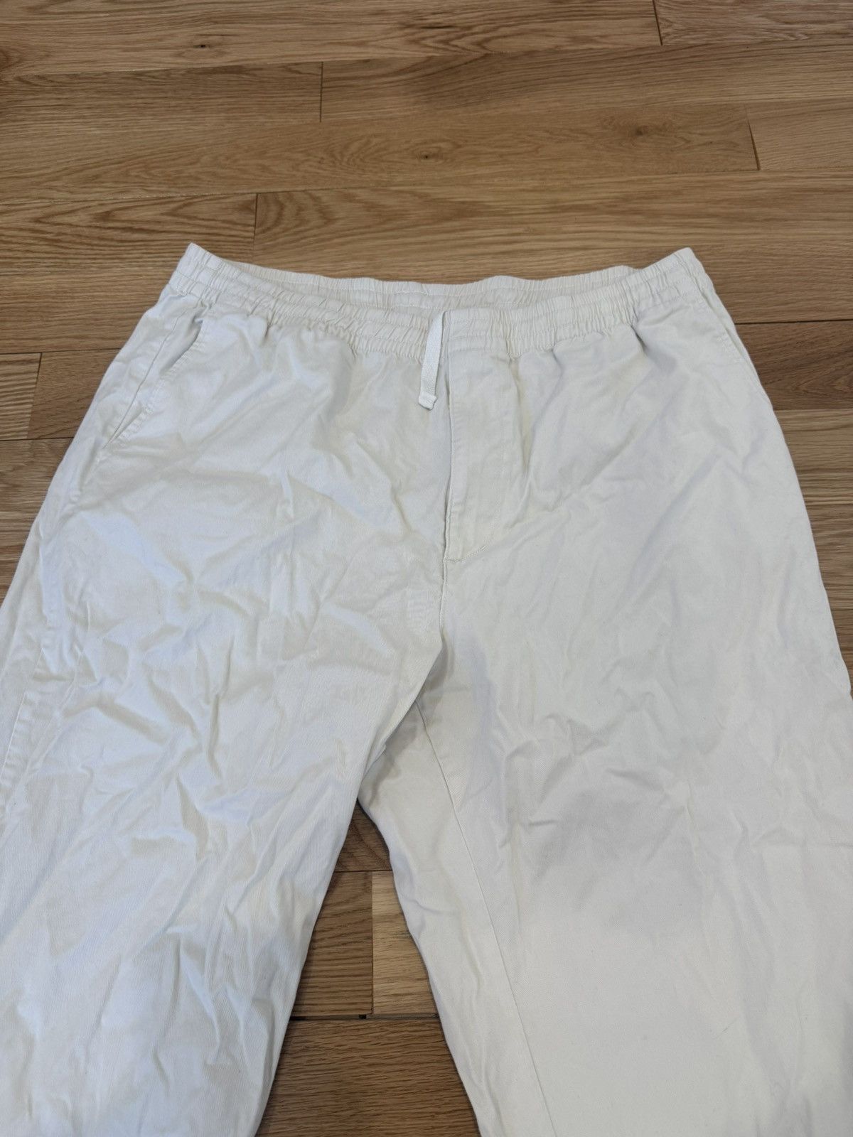 Uniqlo Uniqlo Relaxed Fit Pants – White / Off-White – XL (36–38) Size US 36 / EU 52 - 2 Thumbnail