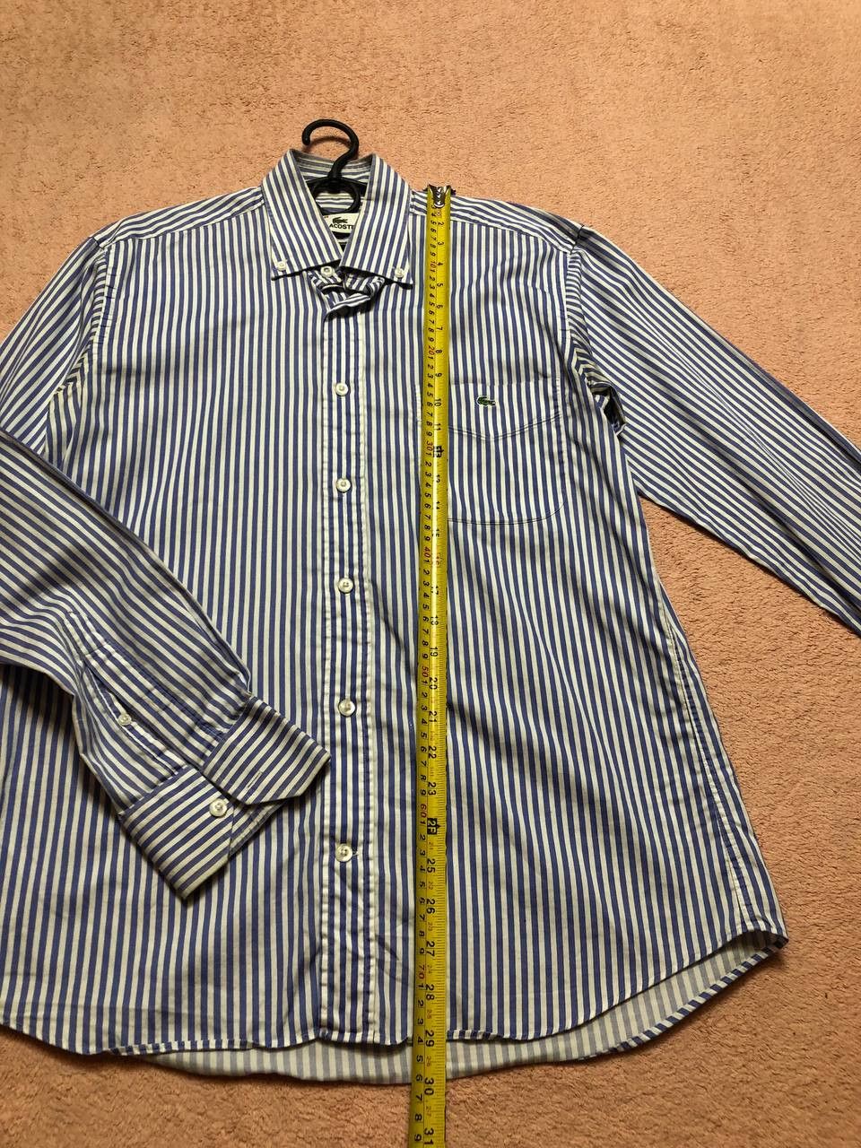 Lacoste Vintage striped print shirt Y2K Lacoste logo streetwear Size US L / EU 52-54 / 3 - 10 Thumbnail