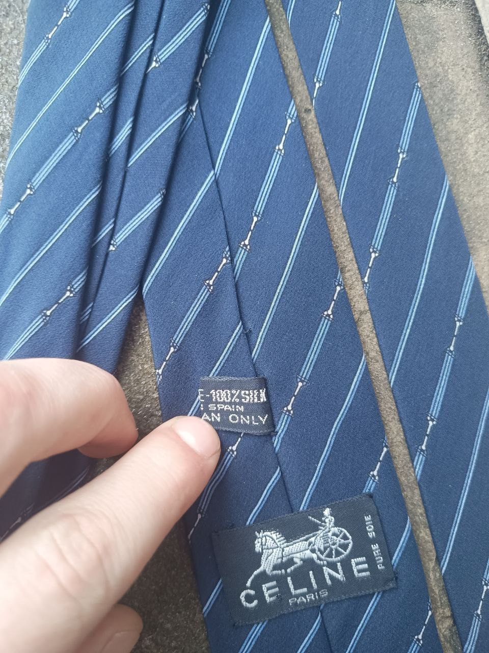 Celine Celine vintage striped silk tie Size ONE SIZE - 3 Thumbnail