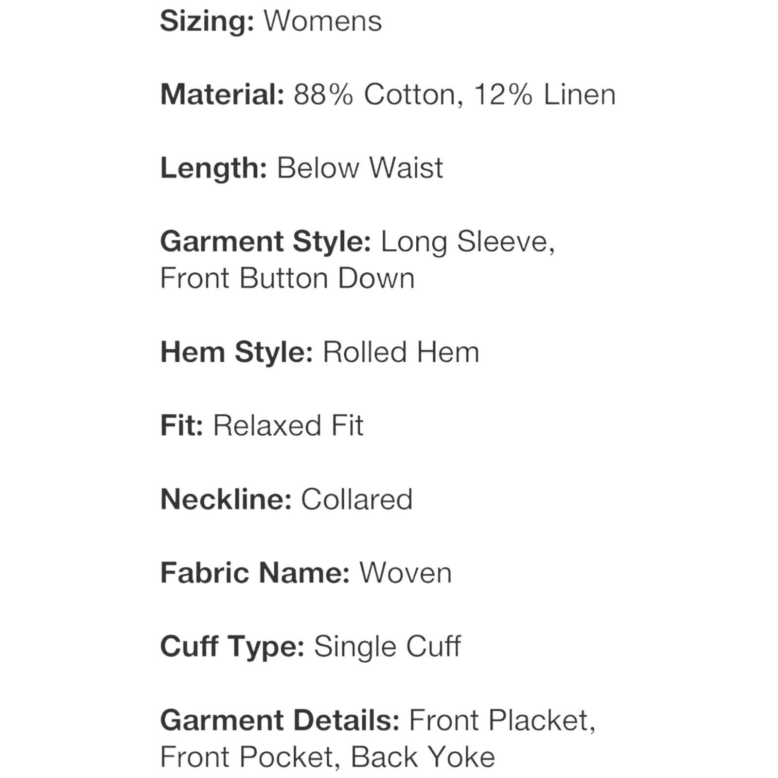 Other Universal Thread - Women's Long Sleeve Collared Button-Down Size XS / US 0-2 / IT 36-38 - 10 Thumbnail