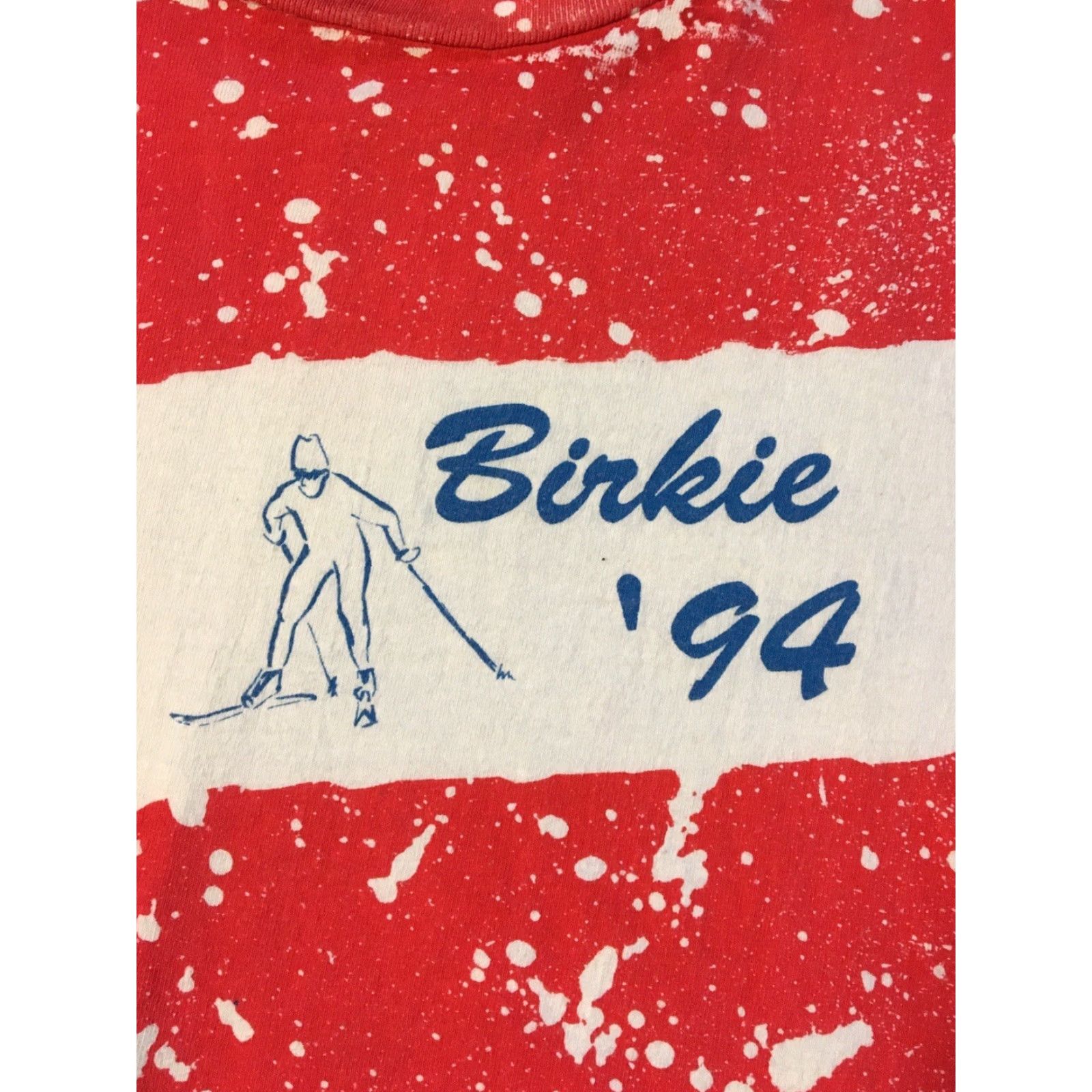 Vintage VINTAGE 90s American Birkebeiner Cross Country Ski Race Flag All Over Print Shirt XL Size US XL / EU 56 / 4 - 3 Thumbnail