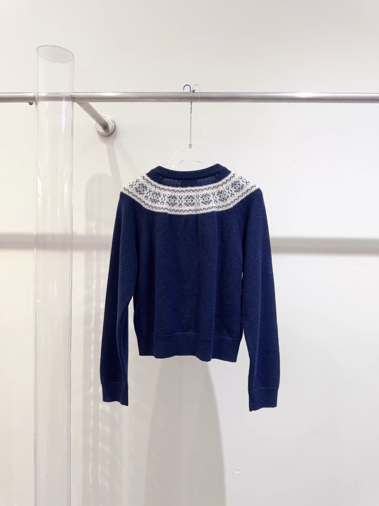 Celine Celine 25 Spring Fair Isle Gold Button Cardigan S NEW W/Tag Size S / US 4 / IT 40 - 4 Thumbnail