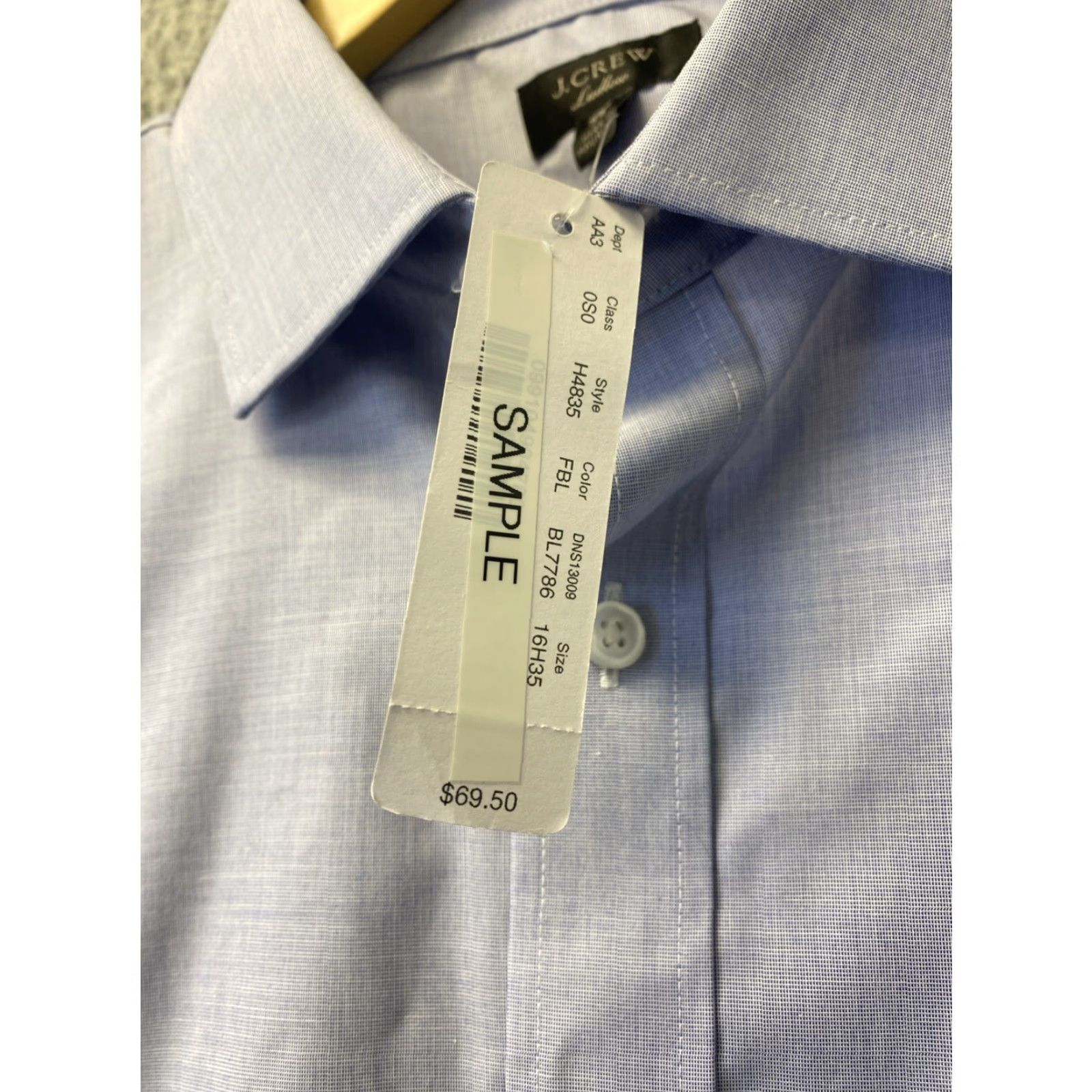 J.Crew VINTAGE J.CREW Shirt Men L Blue Casual Cotton Long Sleeve Button-Up 2010s Size US L / EU 52-54 / 3 - 5 Thumbnail