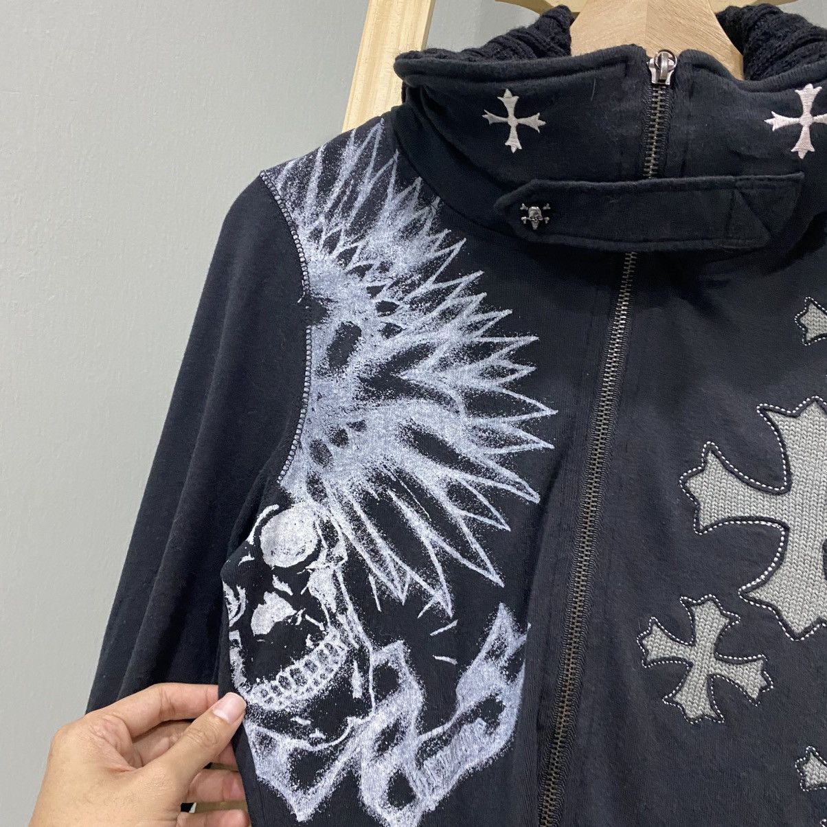 Japanese Brand Japanese Brand GHTZ Chrome Hearts Style Skull Cross Hoodie Size US S / EU 44-46 / 1 - 5 Thumbnail