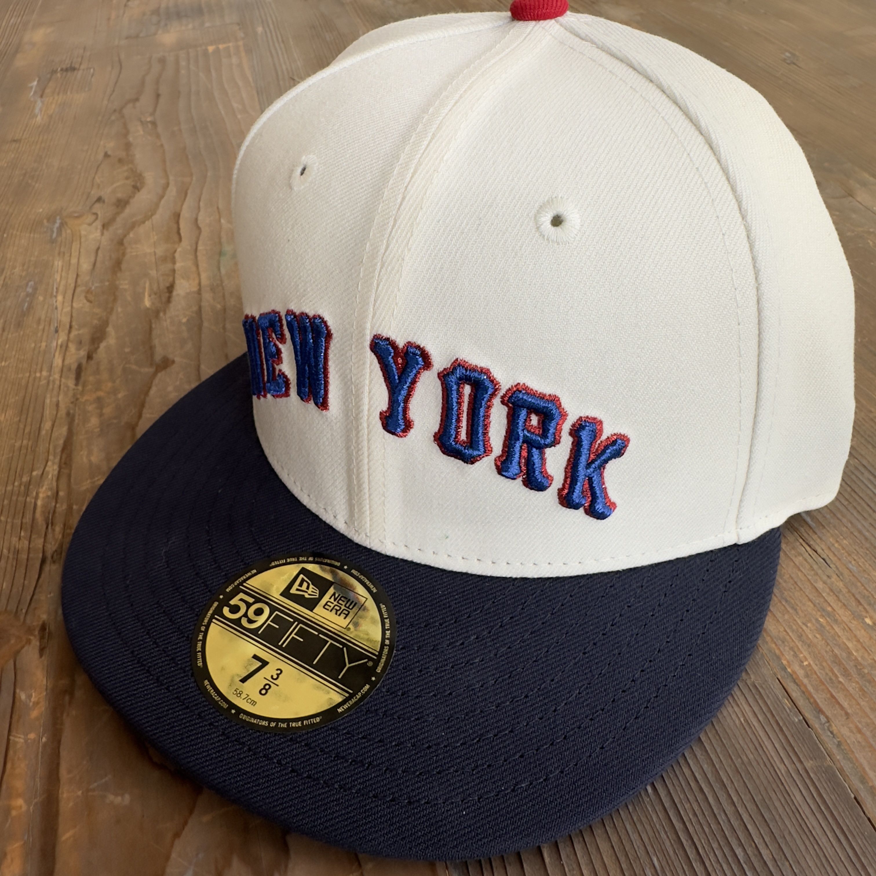 New Era New York Mets New Era 59Fifty 1942 ASG White/Blue 7 3/8" Size ONE SIZE - 3 Thumbnail