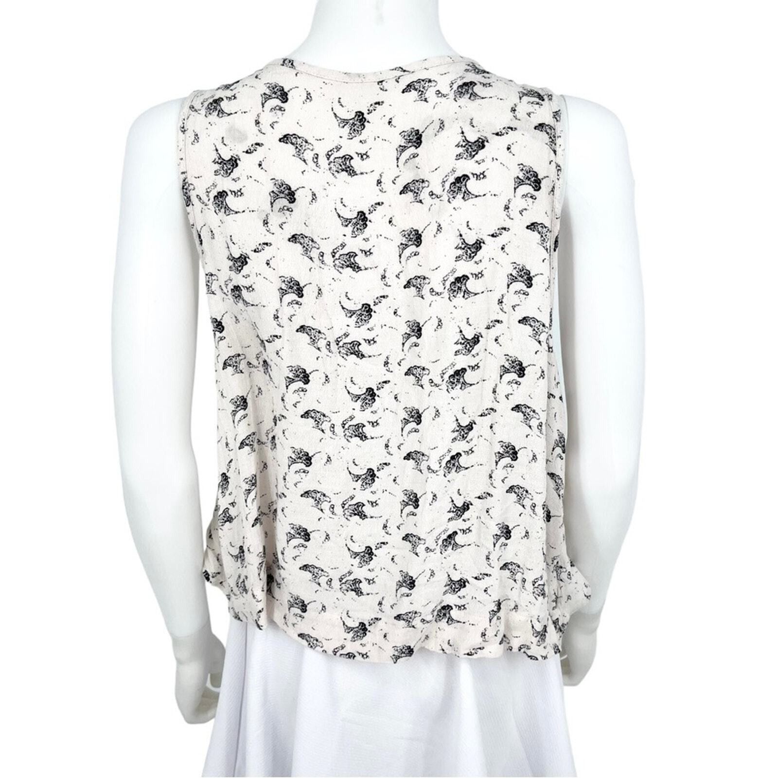 Free People Free People Tank Top Size Small Casual Cut Out Off White Size S / US 4 / IT 40 - 4 Thumbnail
