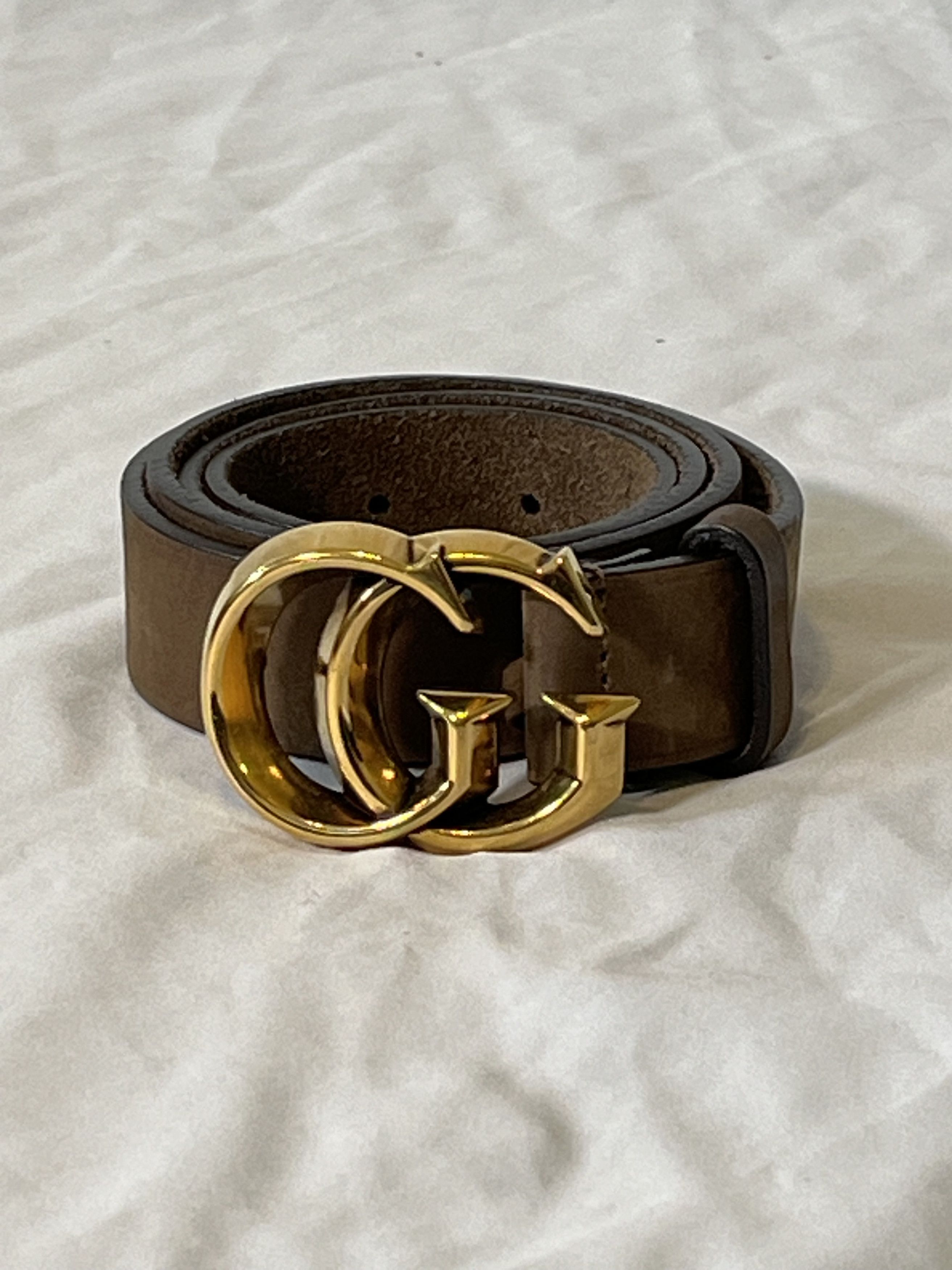 Gucci Tan suede belt Grailed