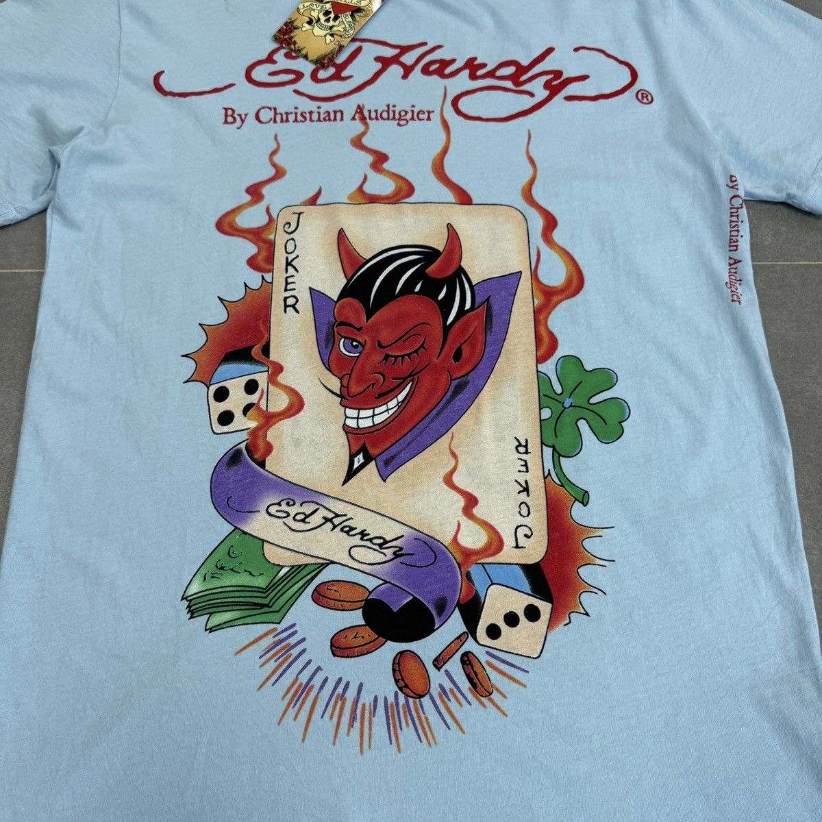 Ed Hardy Ed Hardy by Christian Audigier Tattoo Joker Y2K Men T-Shirt Size US M / EU 48-50 / 2 - 6 Thumbnail