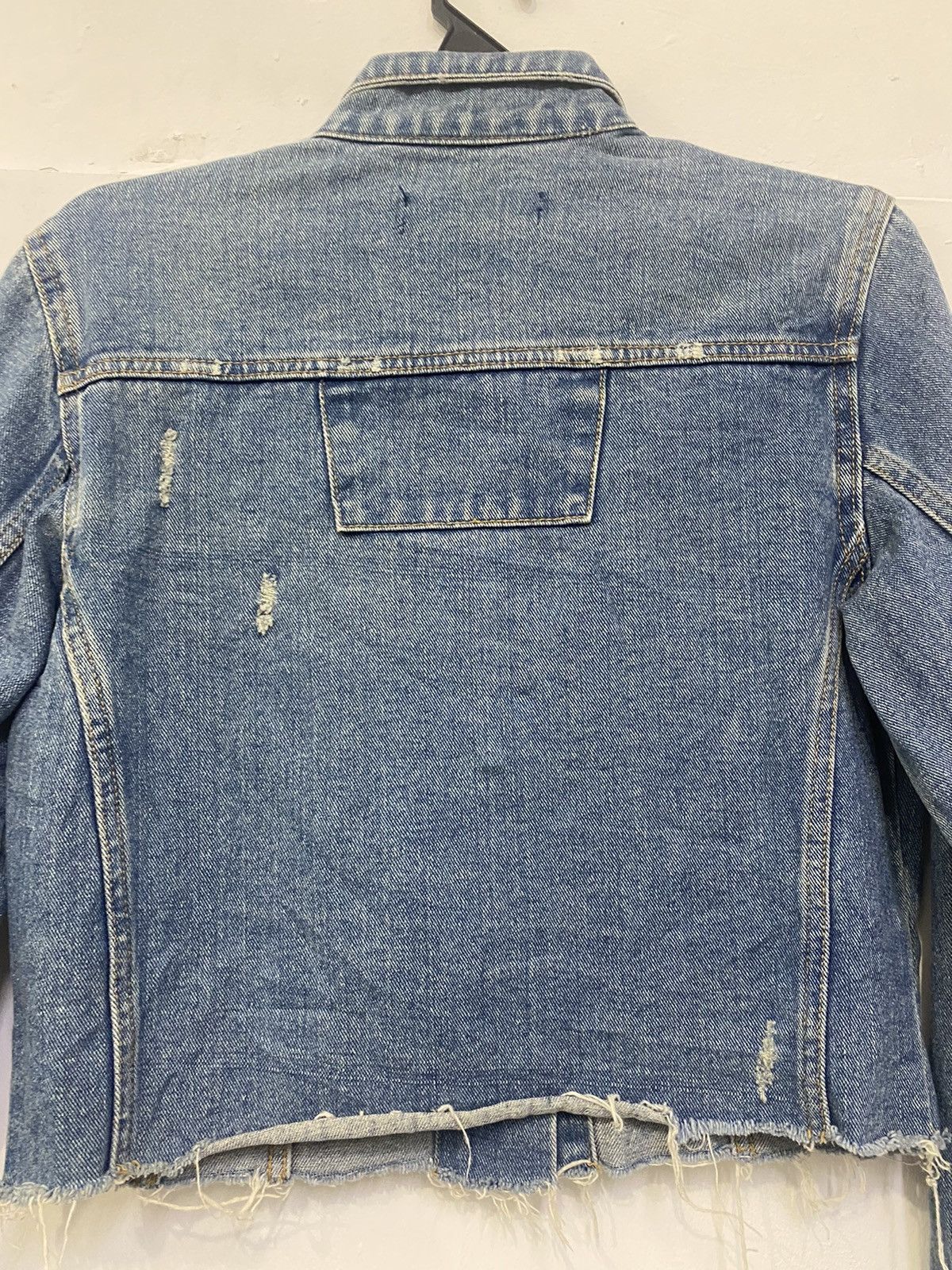 Japanese Brand × Vintage Button up denim rock punk distress crop tank design Size ONE SIZE - 11 Thumbnail