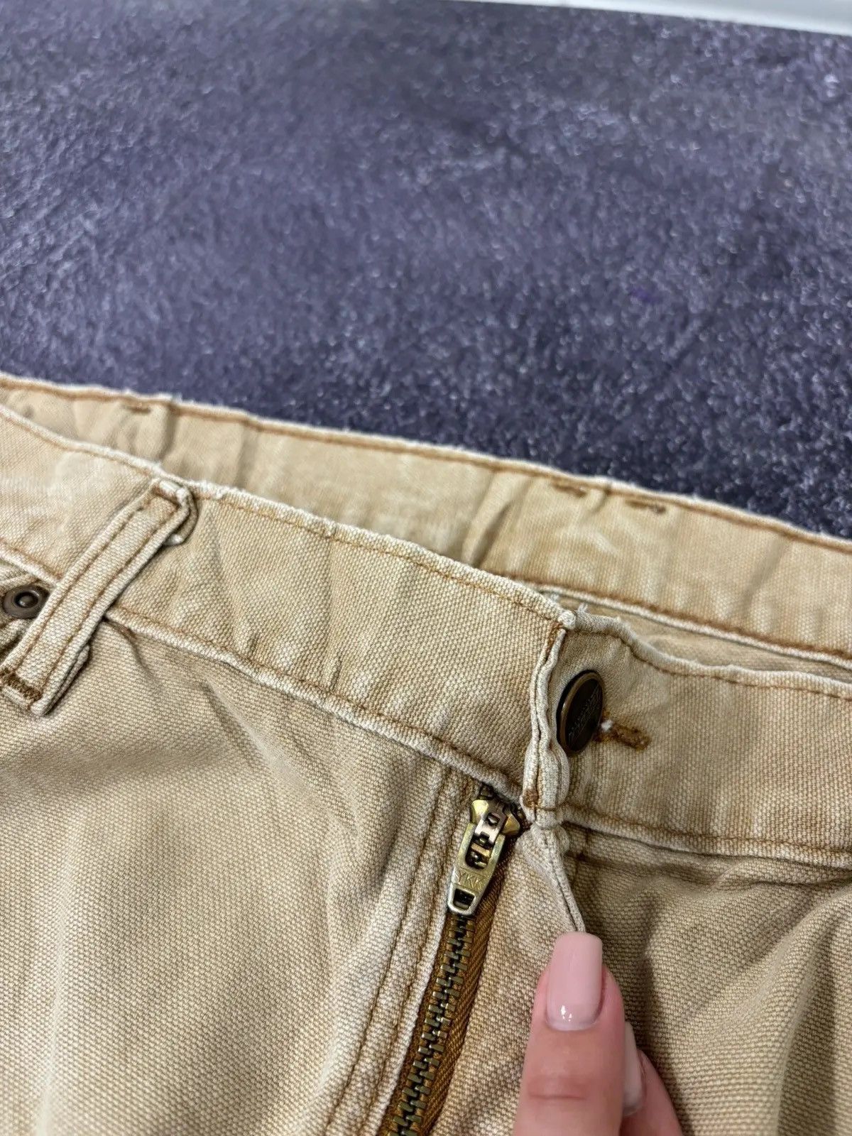 Dickies × Vintage Vintage Dickies Skate Faded Cream Hype Baggy Pants Size US 36 / EU 52 - 12 Thumbnail