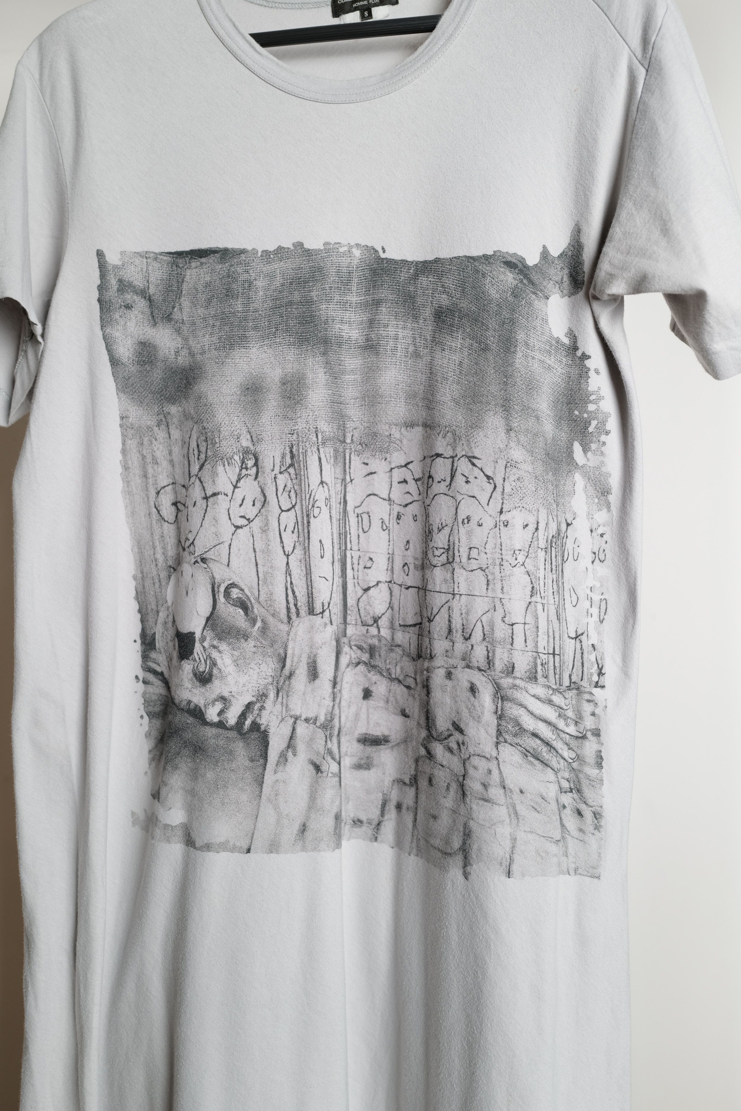 Comme des Garcons CDG LONG ASYMMETRIC T-SHIRT Size US M / EU 48-50 / 2 - 5 Thumbnail