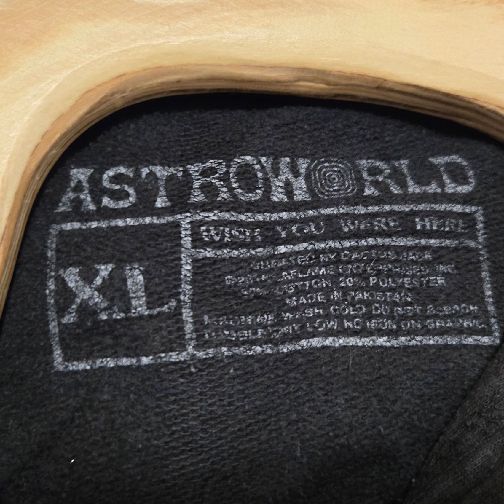 Travis Scott Travis Scott Astroworld Logo Wish You Were Here Pullover Hoodie Black XL Mens Size US XL / EU 56 / 4 - 3 Thumbnail