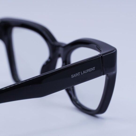 Saint Laurent Paris Saint Laurent SL641 006 Sunglasses Shiny Black Cat Eye Frame Size ONE SIZE - 5 Thumbnail