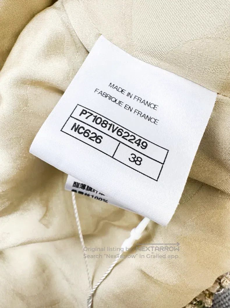 Chanel Chanel Golden wool woven glitter fur coat Size XS / US 0-2 / IT 36-38 - 6 Thumbnail