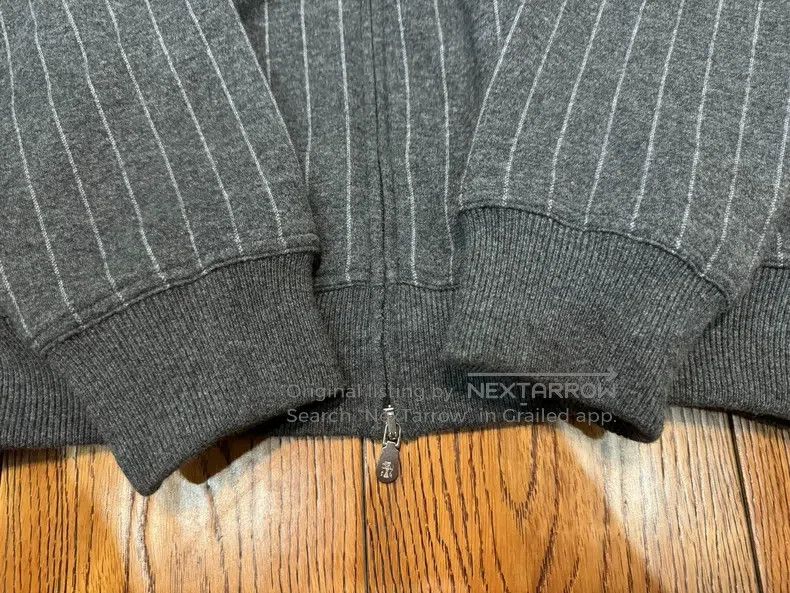 Brunello Cucinelli Brunello Cucinelli Men's cashmere gray striped jacket, cas Size US S / EU 44-46 / 1 - 6 Thumbnail