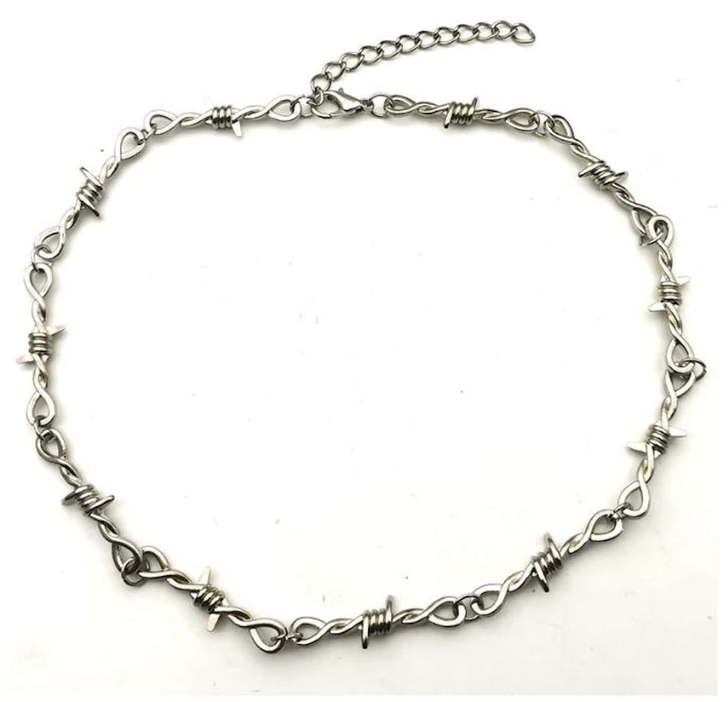 Jewelry Barbed Wire Choker Necklace Size ONE SIZE - 4 Thumbnail