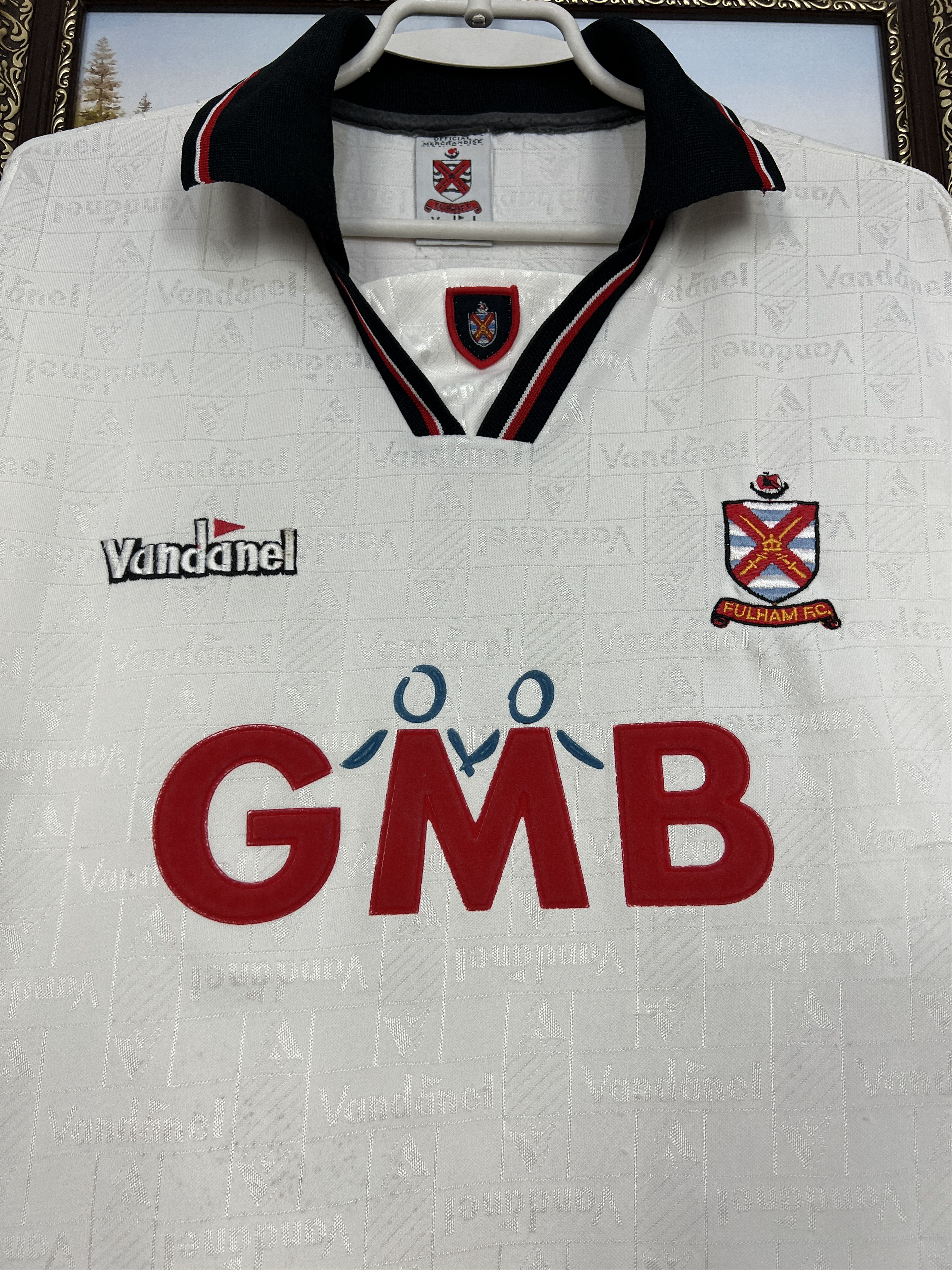 Vintage Fulham Home football shirt 1994 Soccer Jersey Mens White Size US XL / EU 56 / 4 - 3 Thumbnail
