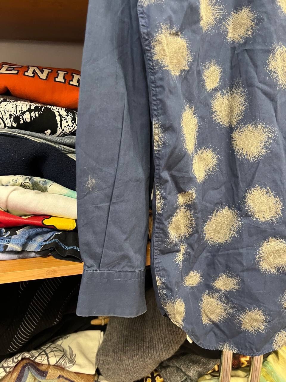 Other Avant Garde Graphic Y2K Multilogo Blue Lux Shirt Button Ups Size US L / EU 52-54 / 3 - 5 Thumbnail