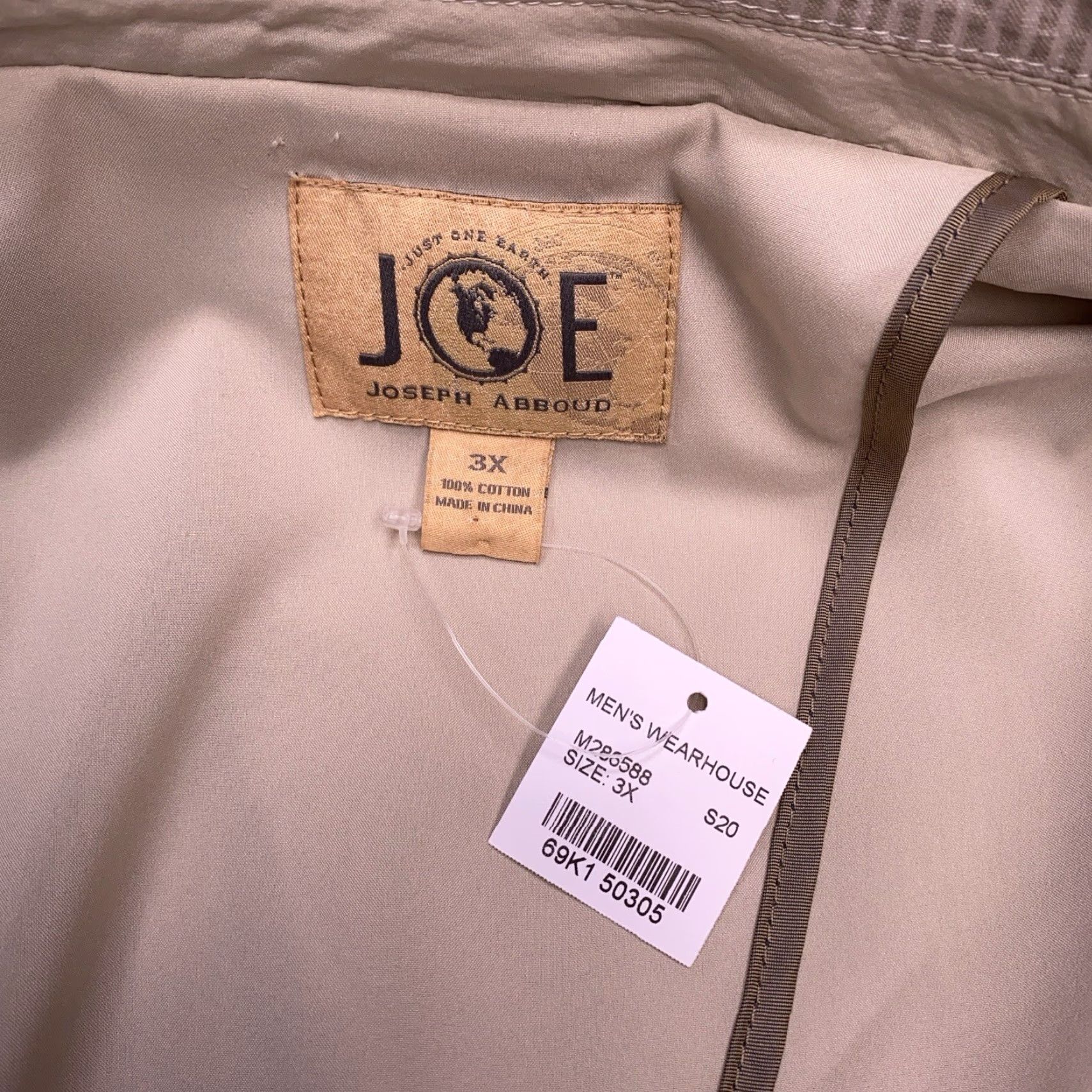 Joseph Abboud Joseph Abboud Sport Coat 3X Tan Striped Seersucker Blazer New Mens Size 48R - 4 Thumbnail