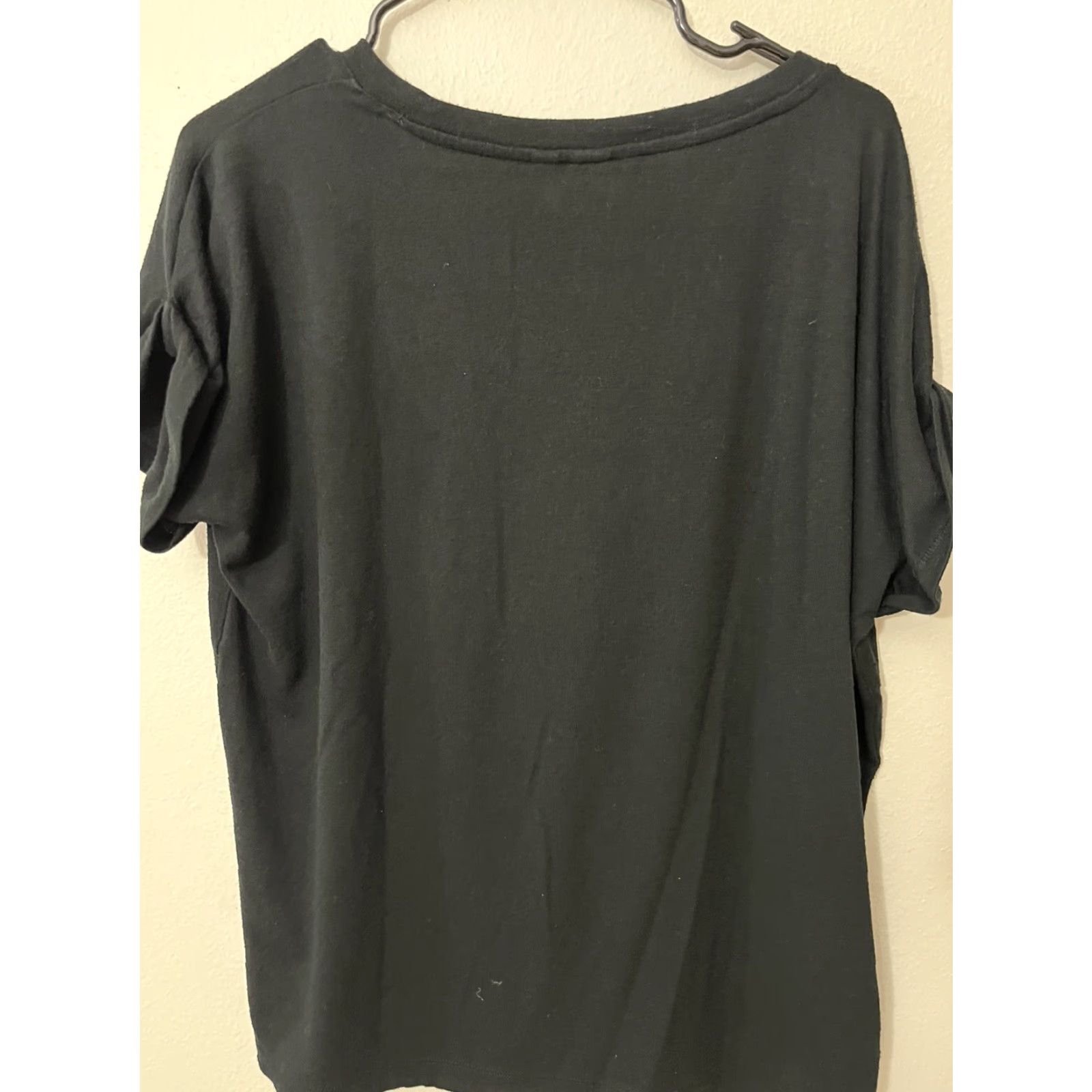 Gap GAP Top Womens Sz L Solid Scoop Neck Dolman Sleeveless Black Size L / US 10 / IT 46 - 2 Thumbnail