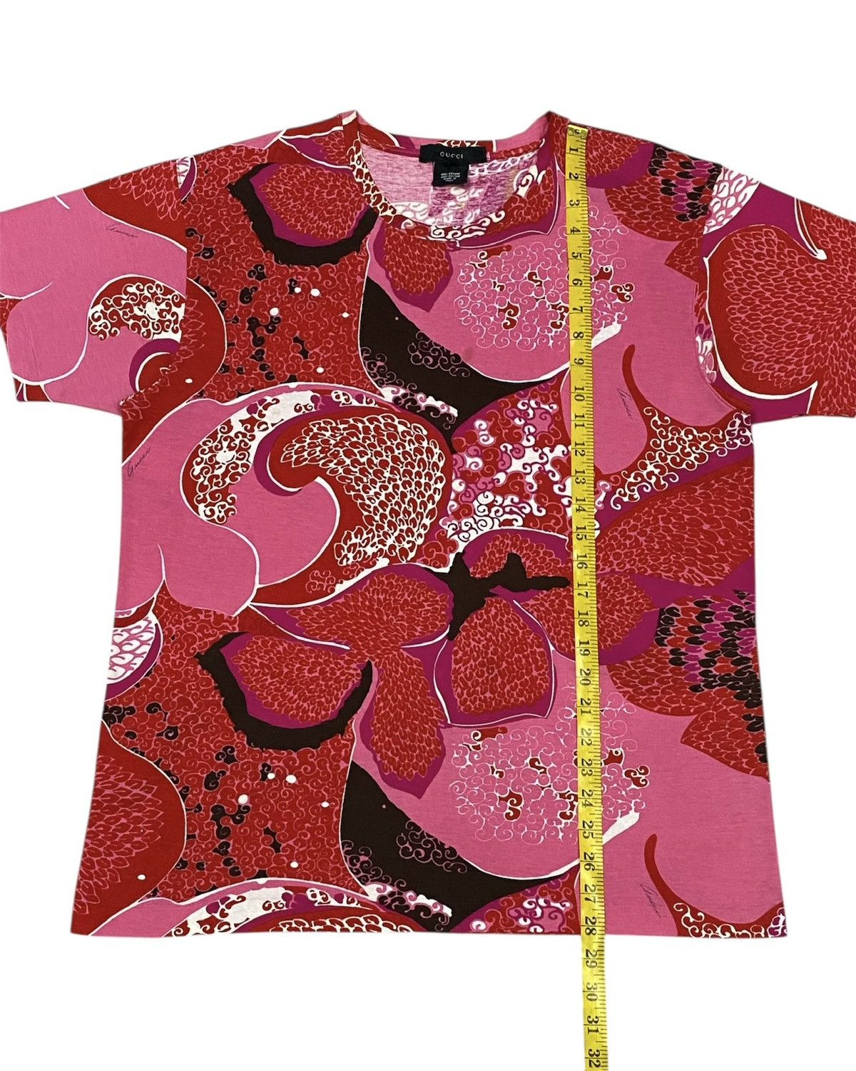 Gucci Gucci SS1999 Floral Red Shirt Size L / US 10 / IT 46 - 14 Thumbnail