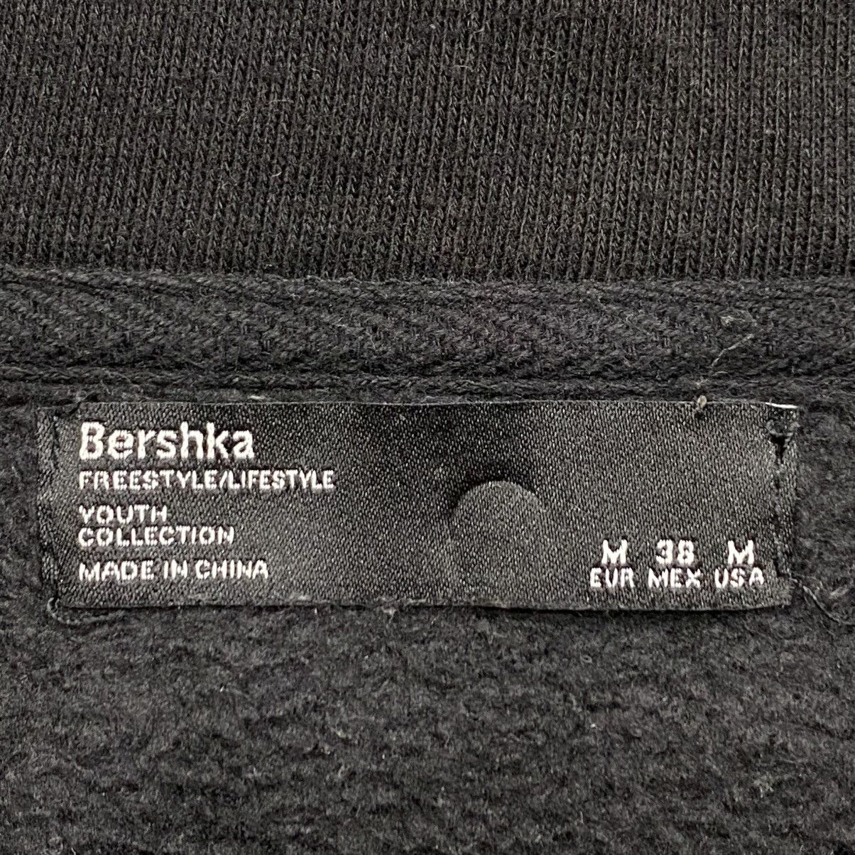 Bershka BERSHKA Quarter Zip Spellout Sweatshirt Size US S / EU 44-46 / 1 - 4 Thumbnail