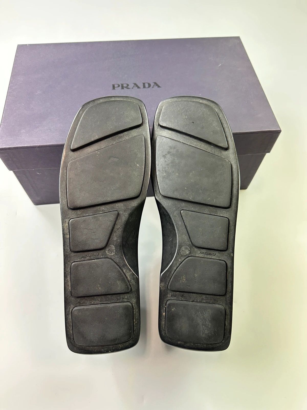 Prada Prada Milano SS1998 Black Leather Plateform Shoes Loafer Size US 8 / IT 38 - 12 Thumbnail