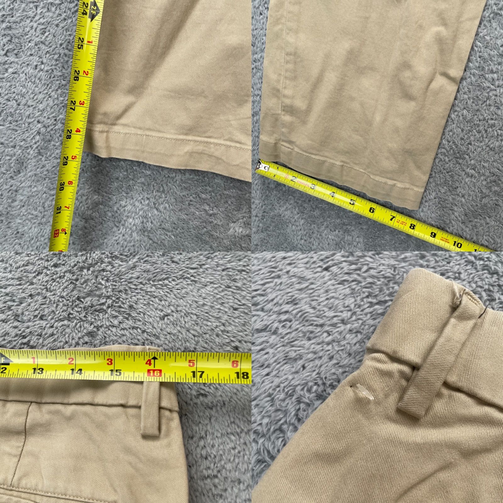 Gap VINTAGE Gap Pants Mens 32x30 Beige Chino Straight Leg Cotton Stretch Tennis Resort Wear Size US 34 / EU 50 - 8 Thumbnail