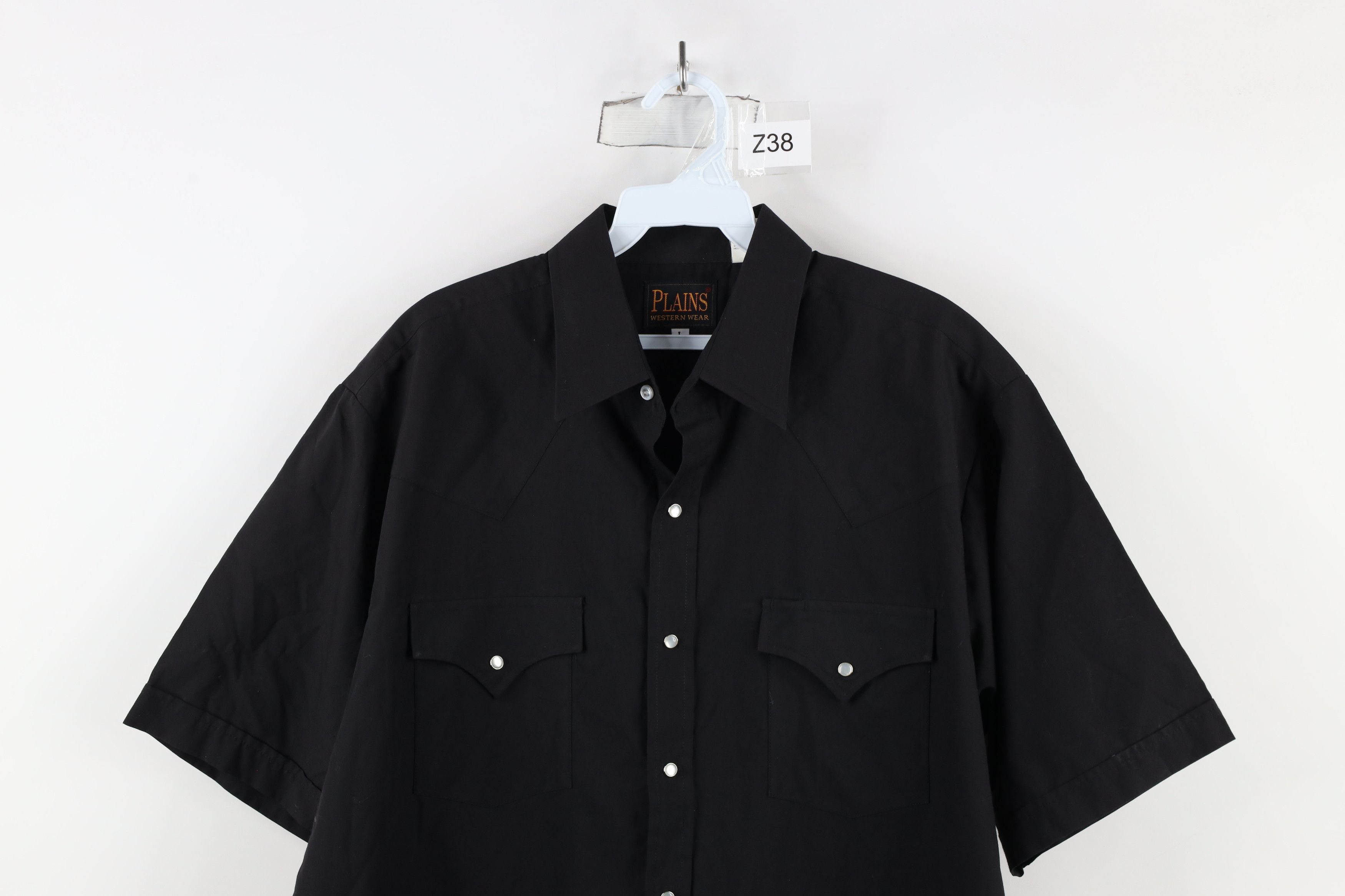 Vintage Vintage 90s Rockabilly Western Rodeo Snap Button Shirt Black Size US L / EU 52-54 / 3 - 2 Thumbnail