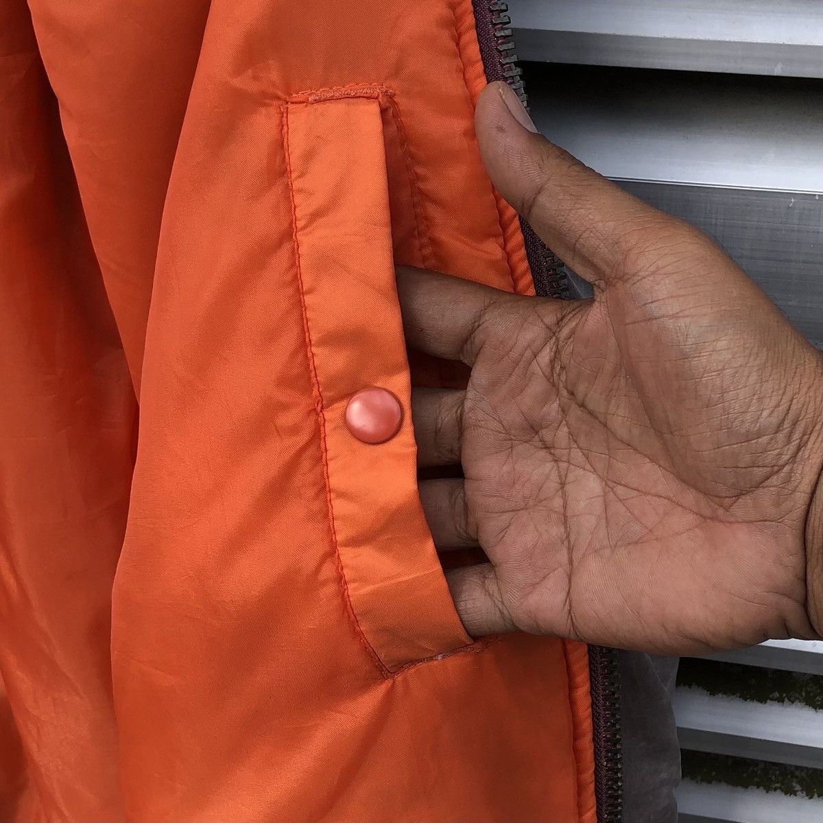Vintage Vintage Sun Faded Ma-1 Bomber Jacket By Unique Size US M / EU 48-50 / 2 - 14 Thumbnail