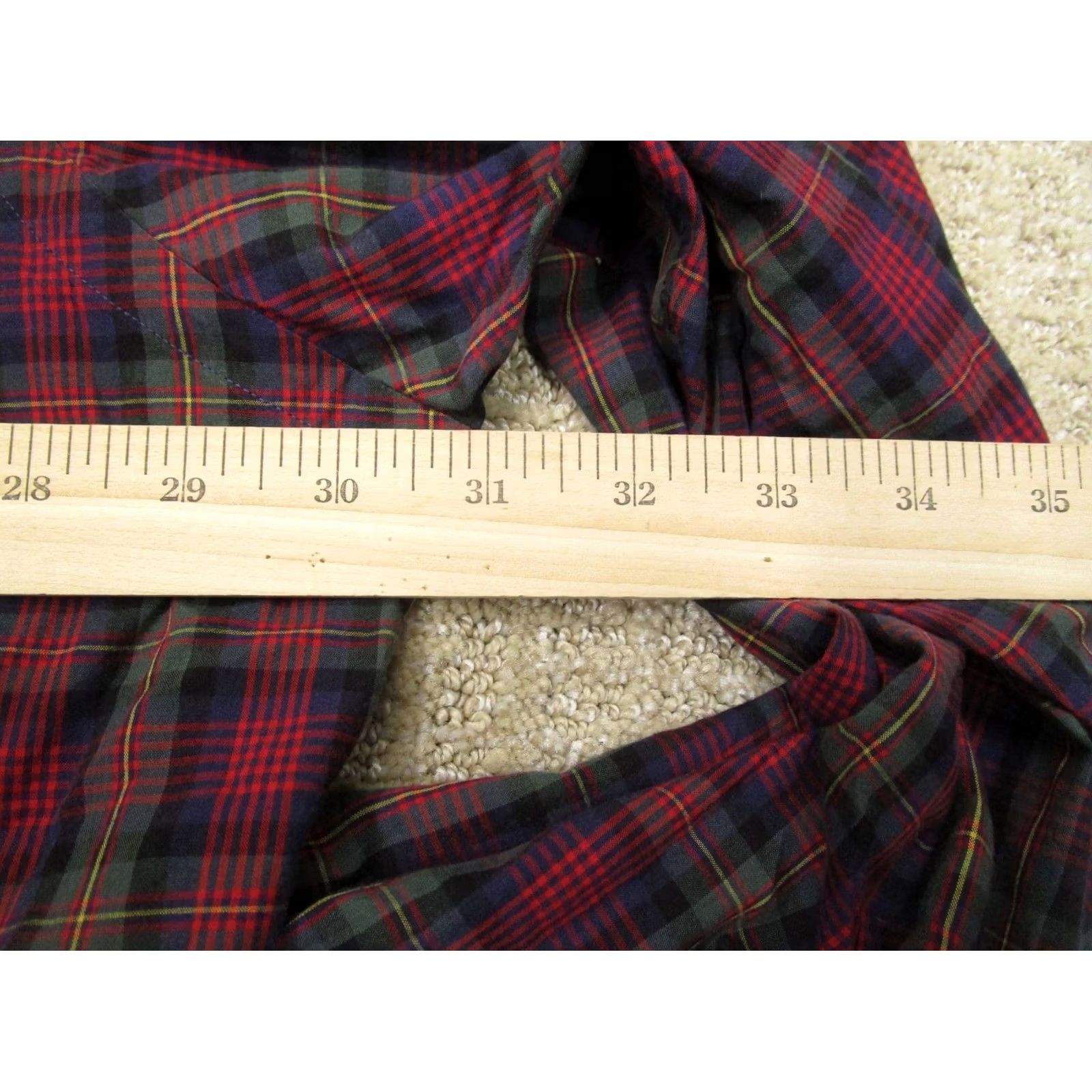 Ralph Lauren VINTAGE Ralph Lauren Shirt Mens 3XLT Red Plaid Long Sleeve Button Down Poplin Cotton Button-Up Casual Shirt Size US XXL / EU 58 / 5 - 5 Thumbnail