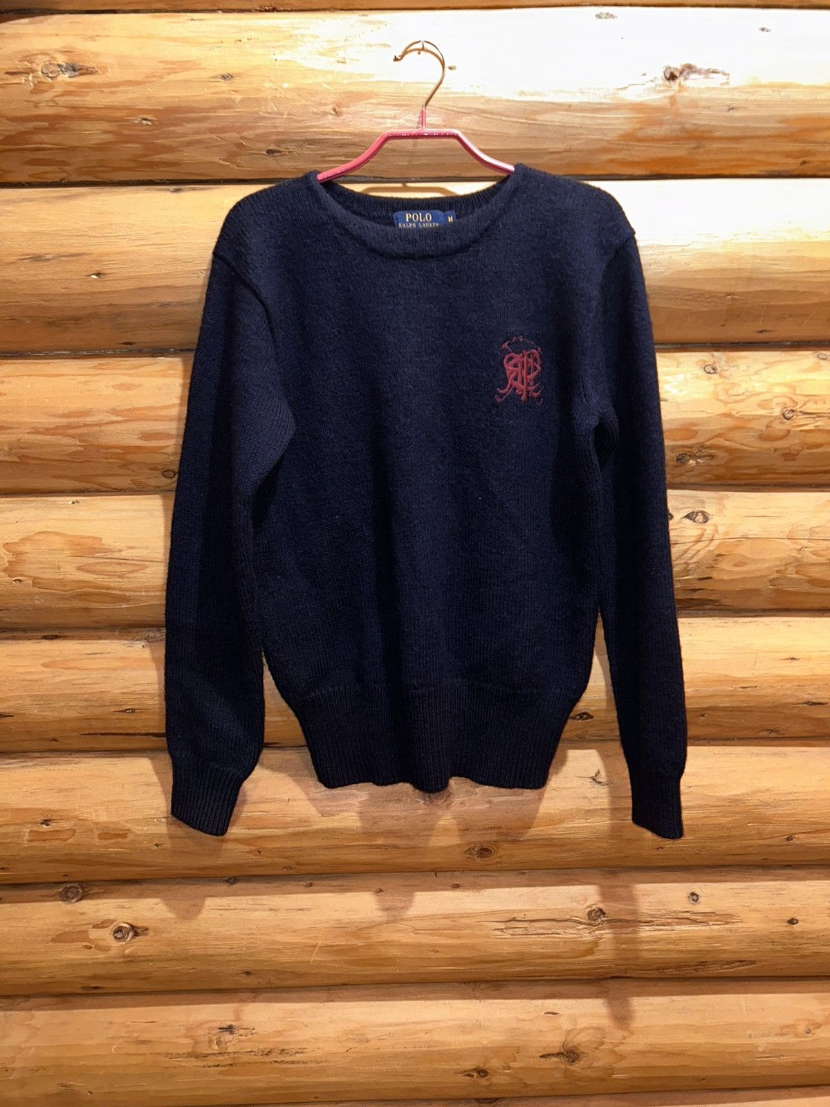 image of Cashmere Wool x Polo Ralph Lauren Polo Ralph Laurent Вadge Logo Dark Вlue New Collection in Navy (S