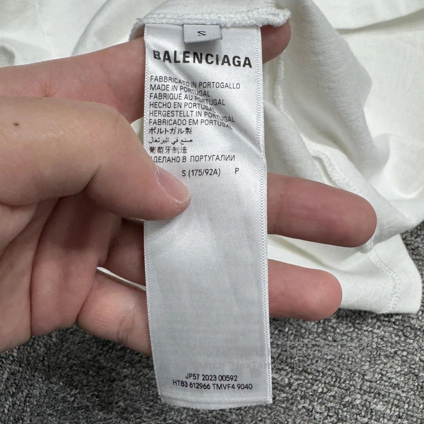 Balenciaga Balenciaga Short-sleeved garment embroidered with letters| Size US S / EU 44-46 / 1 - 4 Thumbnail